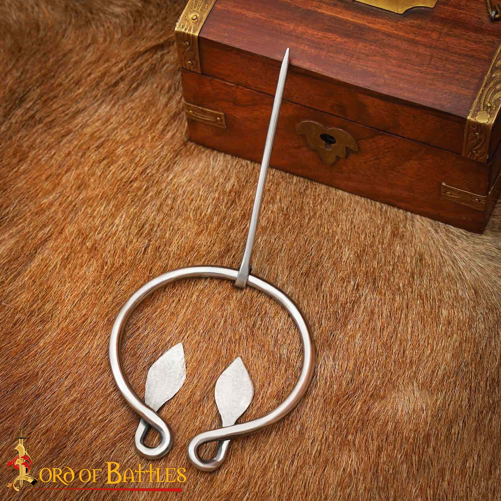 Fíbula penannular Ever-Bright de acero inoxidable — estilo Edad de Hierro y Medieval - imagen 14