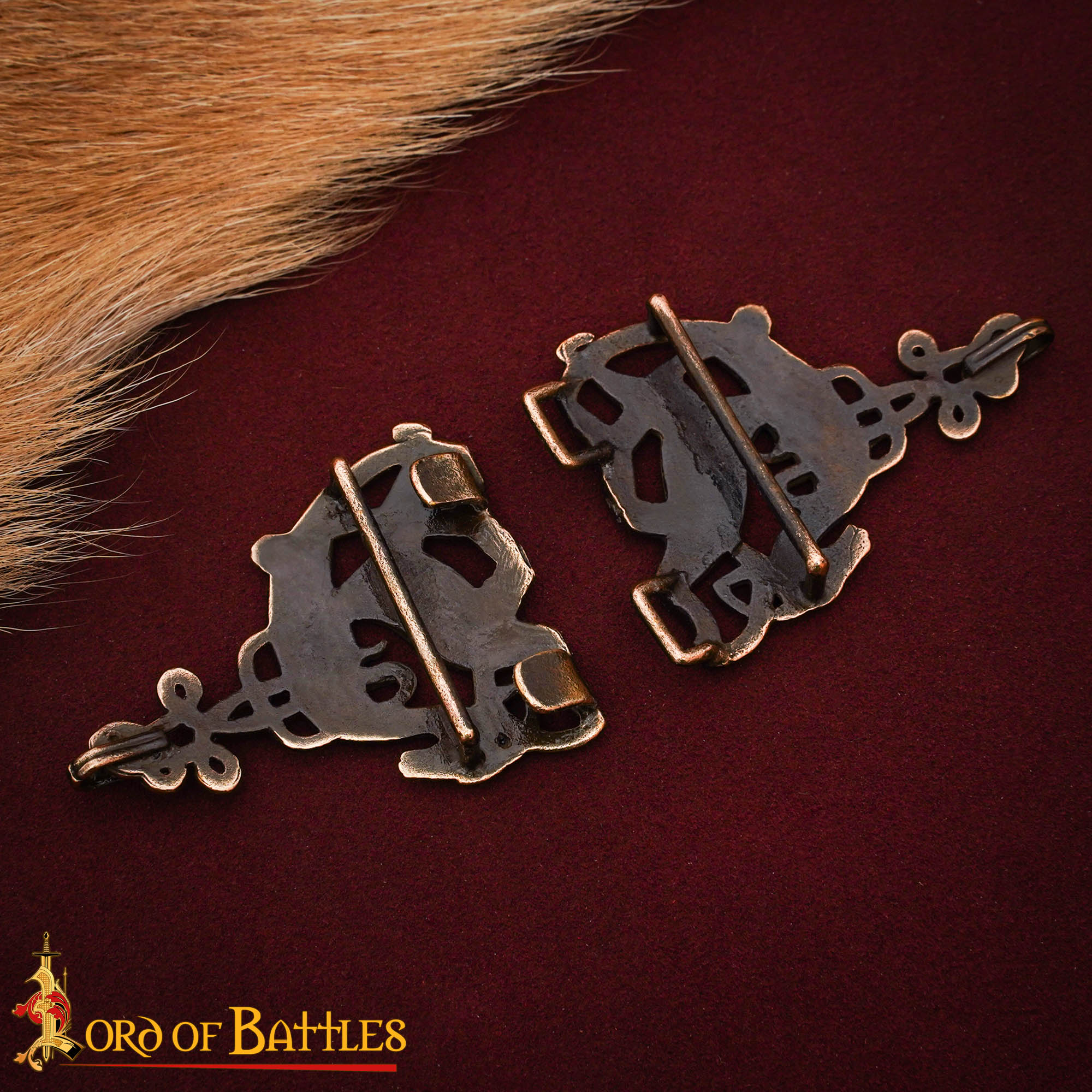 Broche de manto celta con ciervos en bronce – fundición a la cera perdida - imagen 6