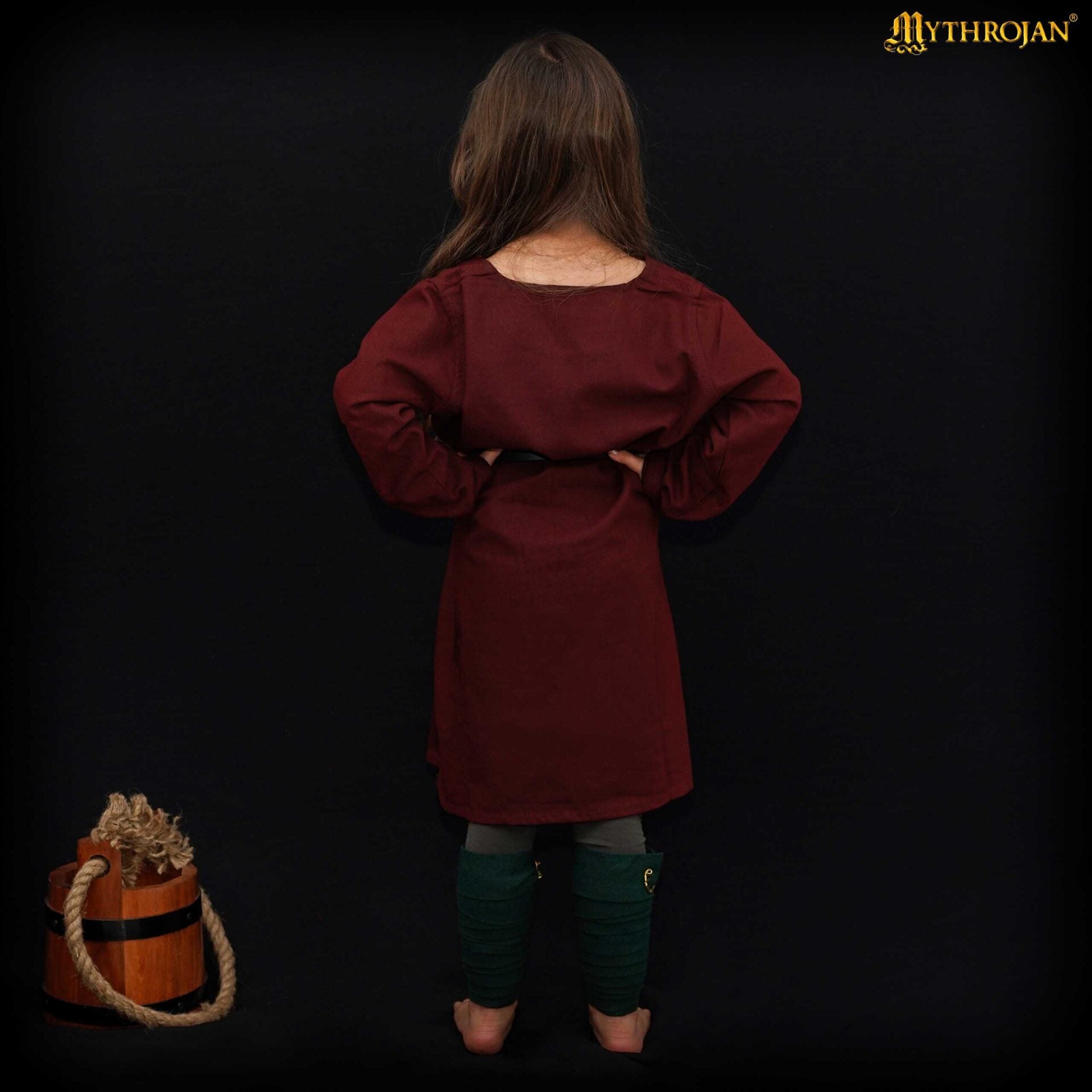 Túnica vikinga de algodón — Camisa renacentista nórdica - imagen 18