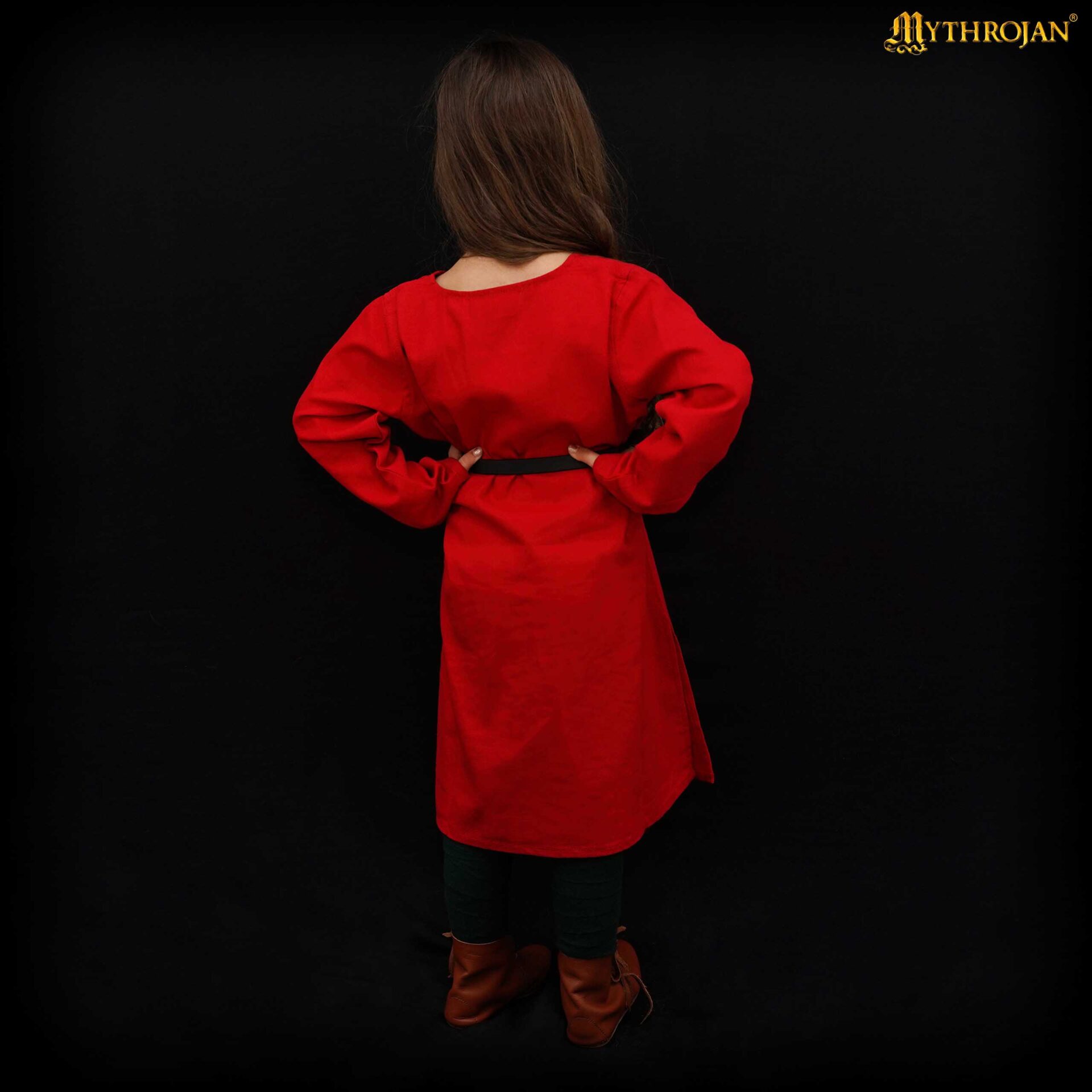 Túnica vikinga de algodón — Camisa renacentista nórdica - imagen 14