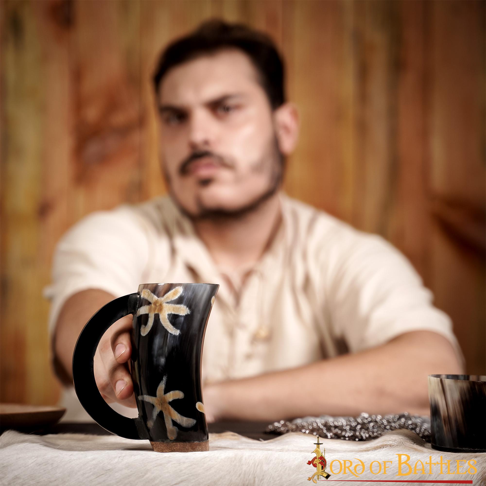 Cuerno vikingo para beber — cuerno de buey hecho a mano - imagen 6