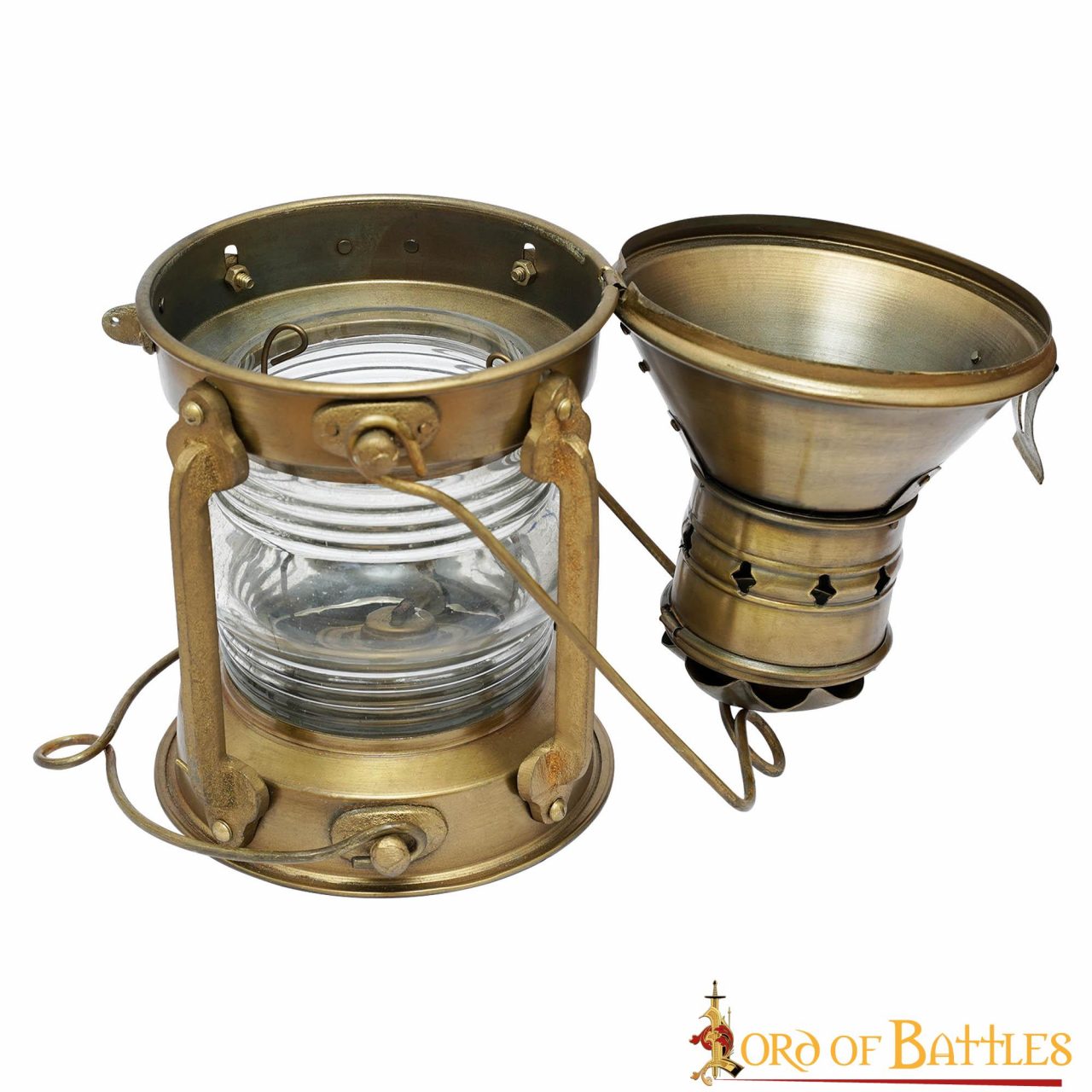 Imagen única de: Linterna de Aceite Rústica Vintage Retro Pure Brass
