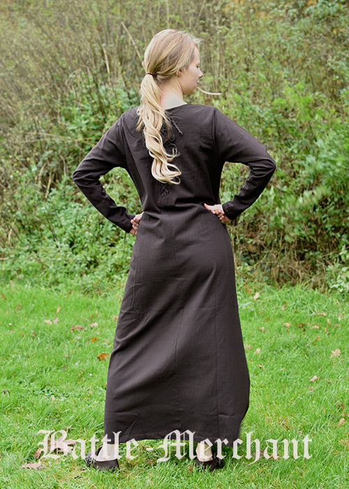 Imagen única de: Vestido Medieval Rebecca, Marrón Oscuro