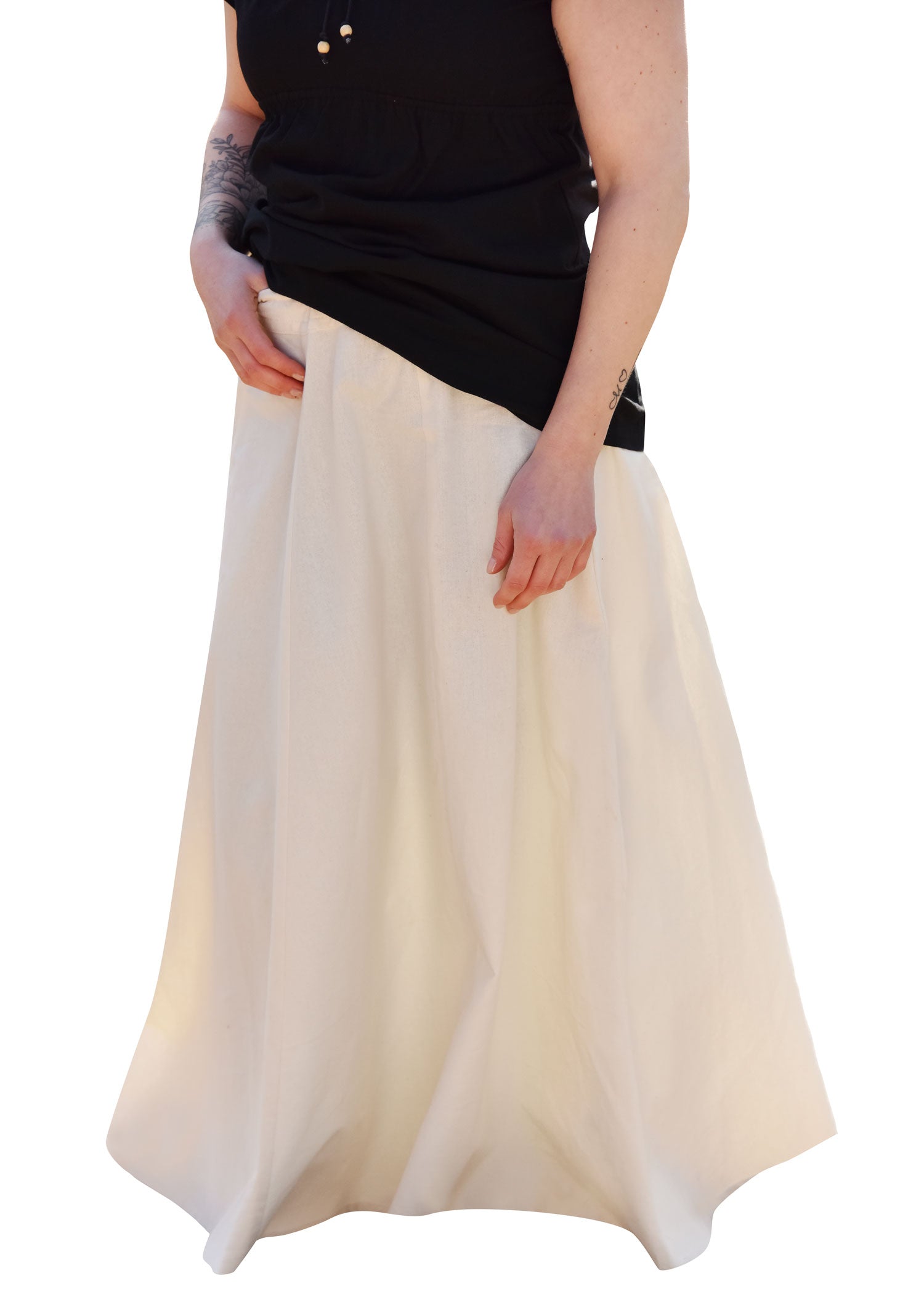 Imagen única de: Falda Medieval Con Vuelo, Natural