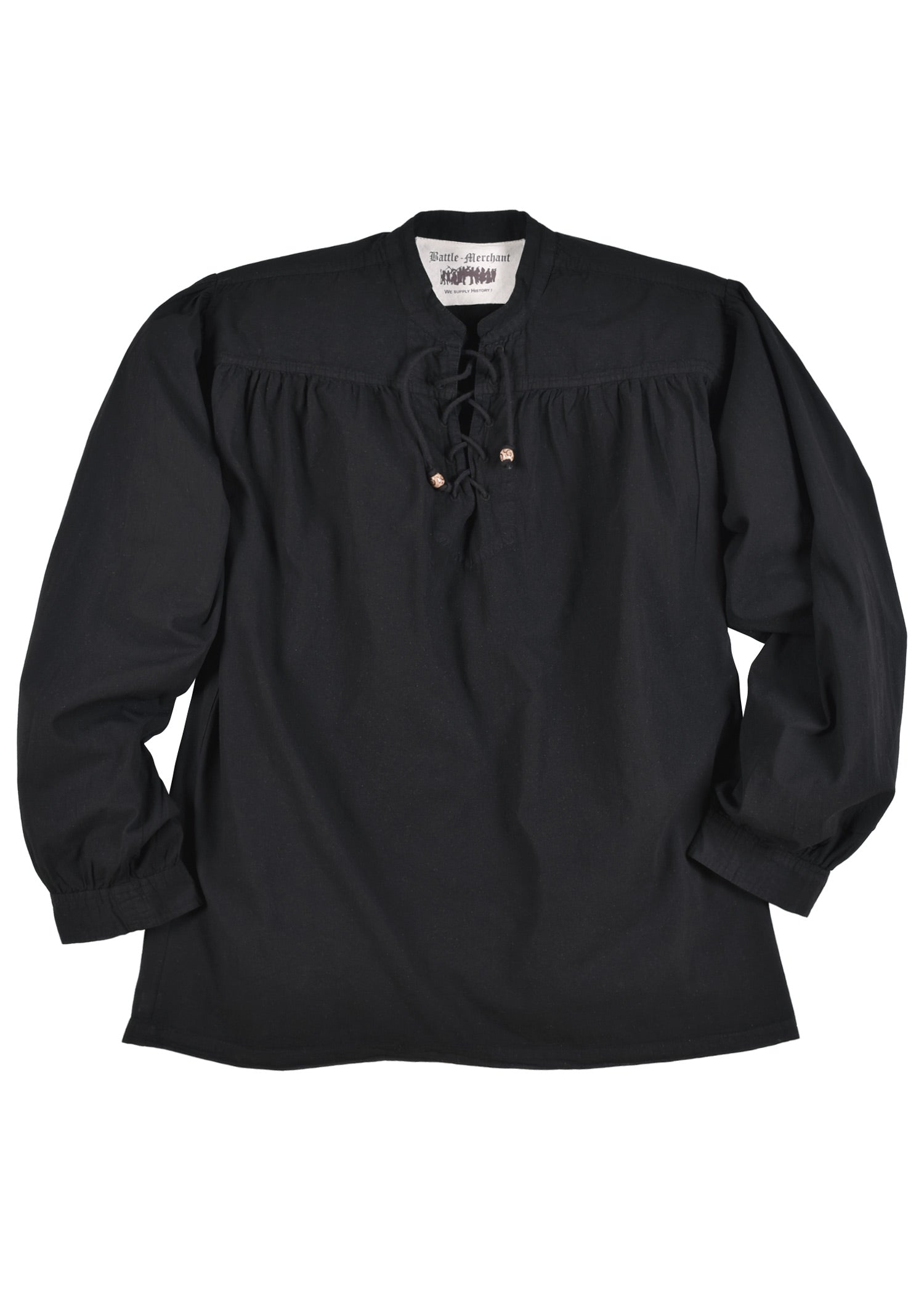 Imagen única de: Camisa Medieval Ludwig, Negra