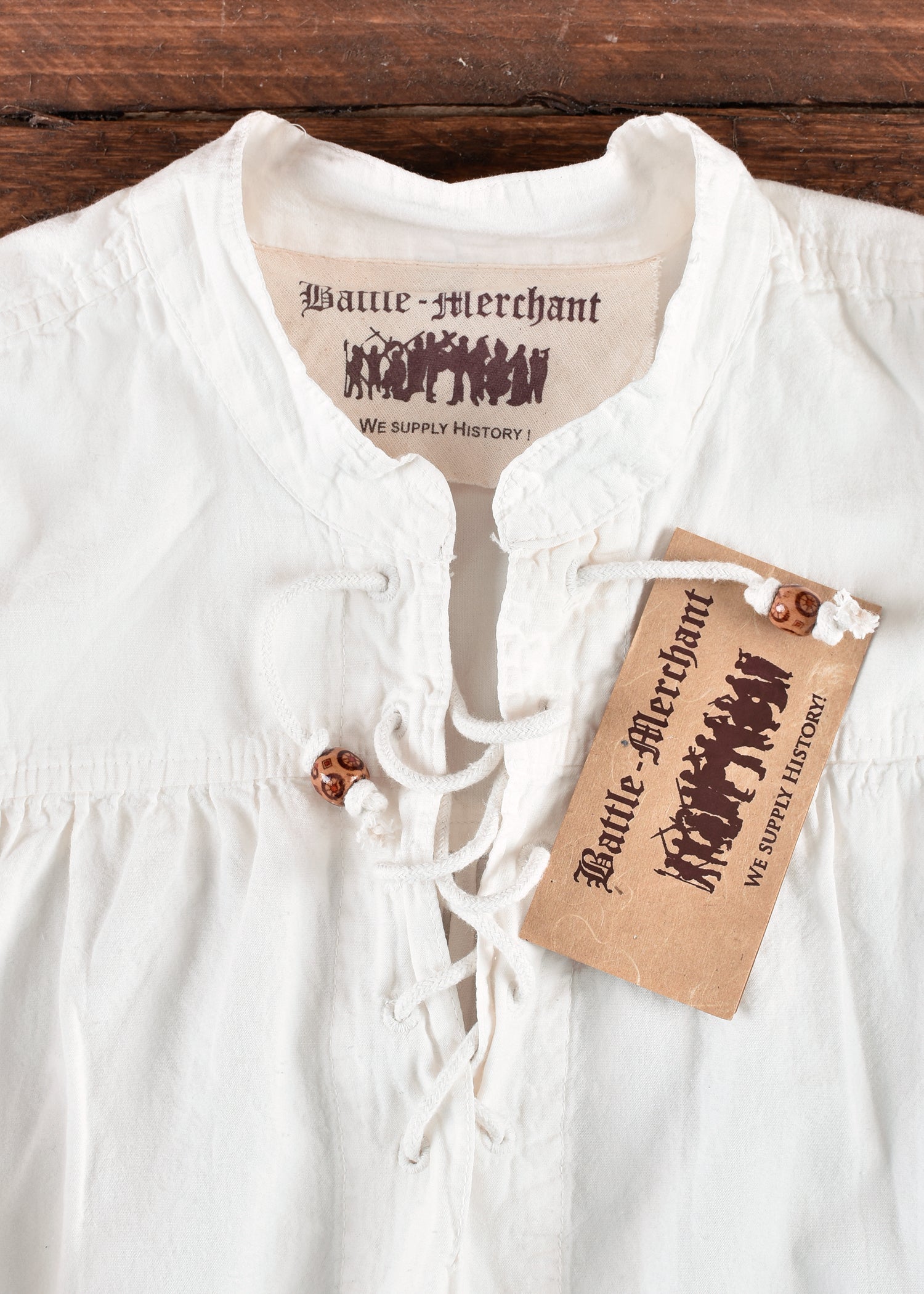 Imagen única de: Camisa Medieval Ludwig, Blanca