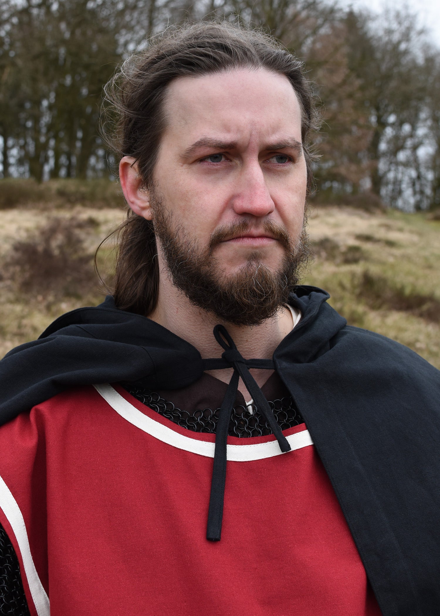 Imagen única de: Túnica Medieval Eckhart, Rojo/natural