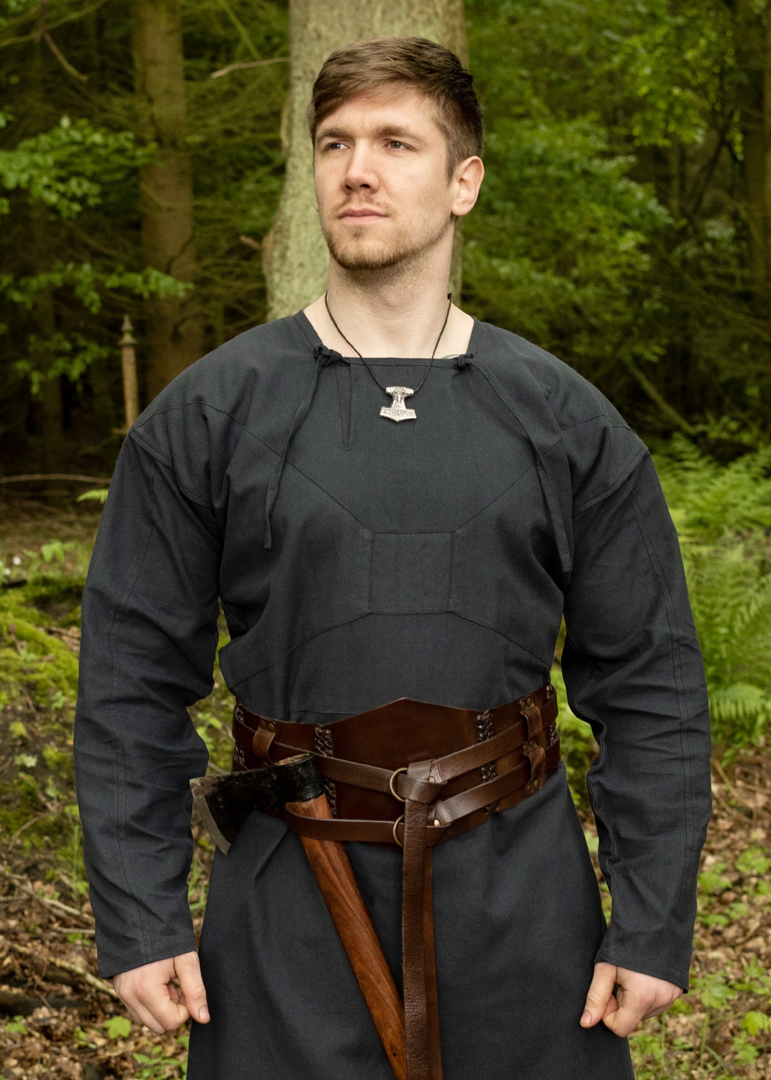 Imagen única de: Túnica Vikinga, Reconstrucción De Viborg, Azul Oscuro