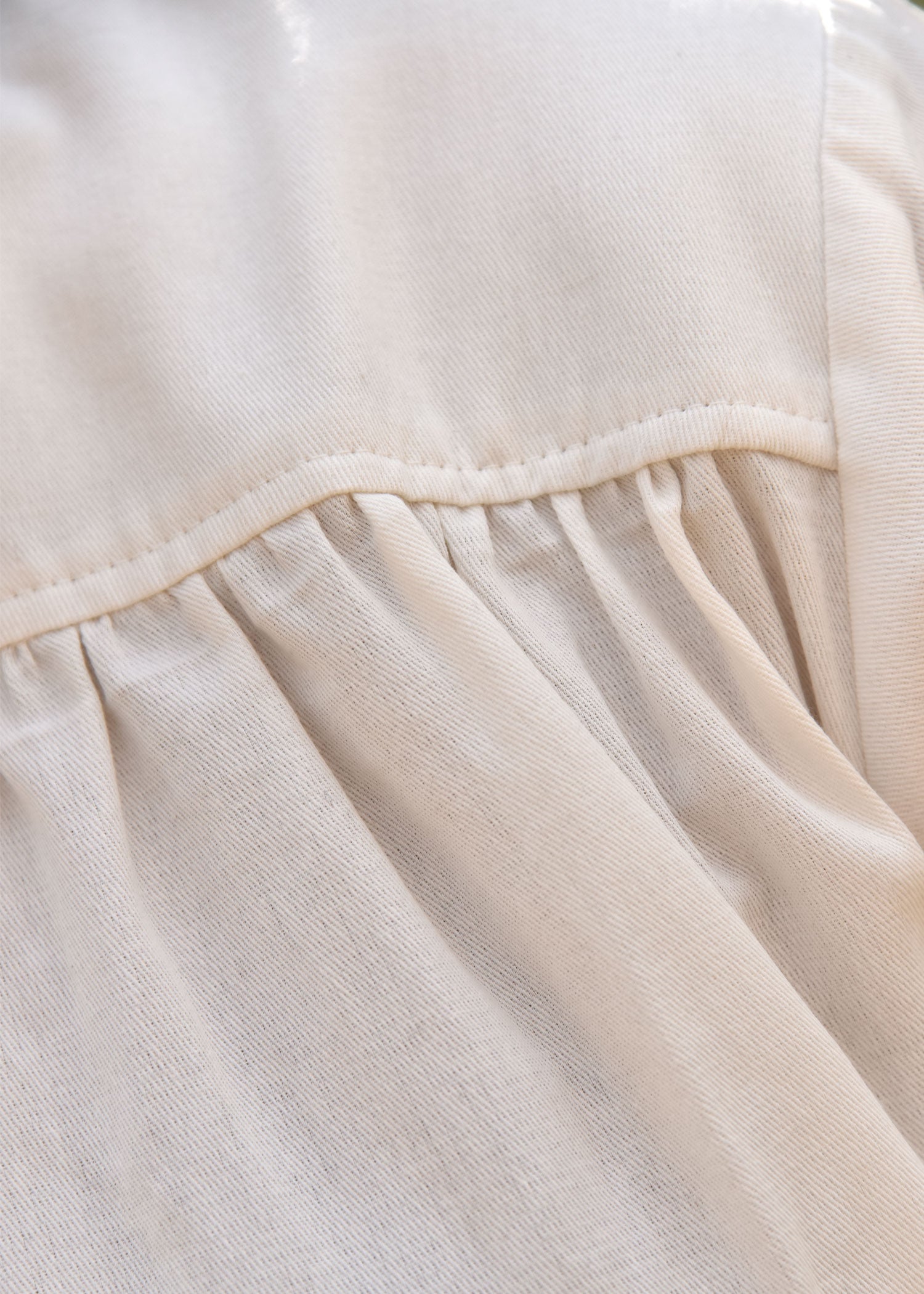 Imagen única de: Camisa Medieval, Manga Corta, Natural.