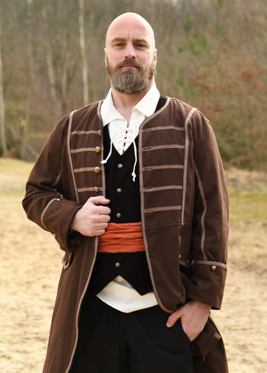 Chaleco Renacentista de Algodón Lasse Negro