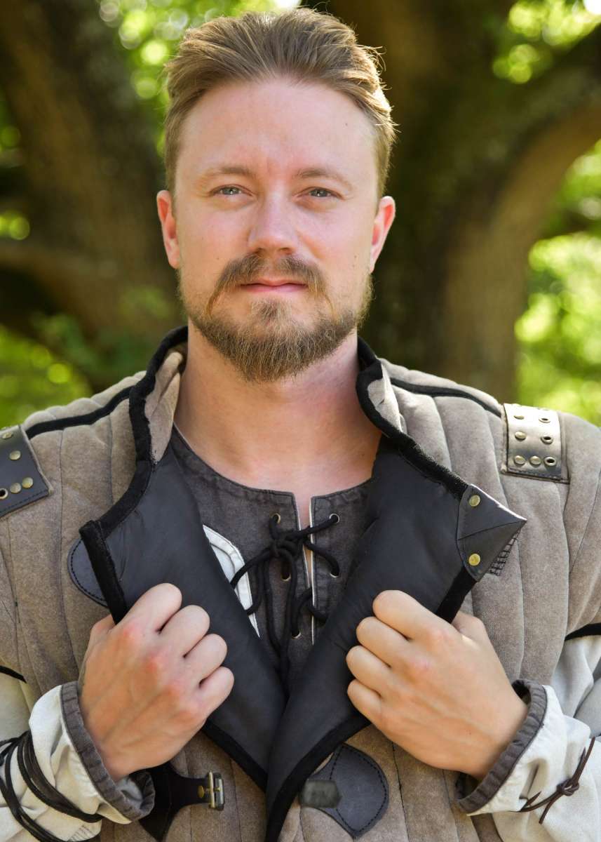 Gambeson Medieval Vari, Marrón-Negro