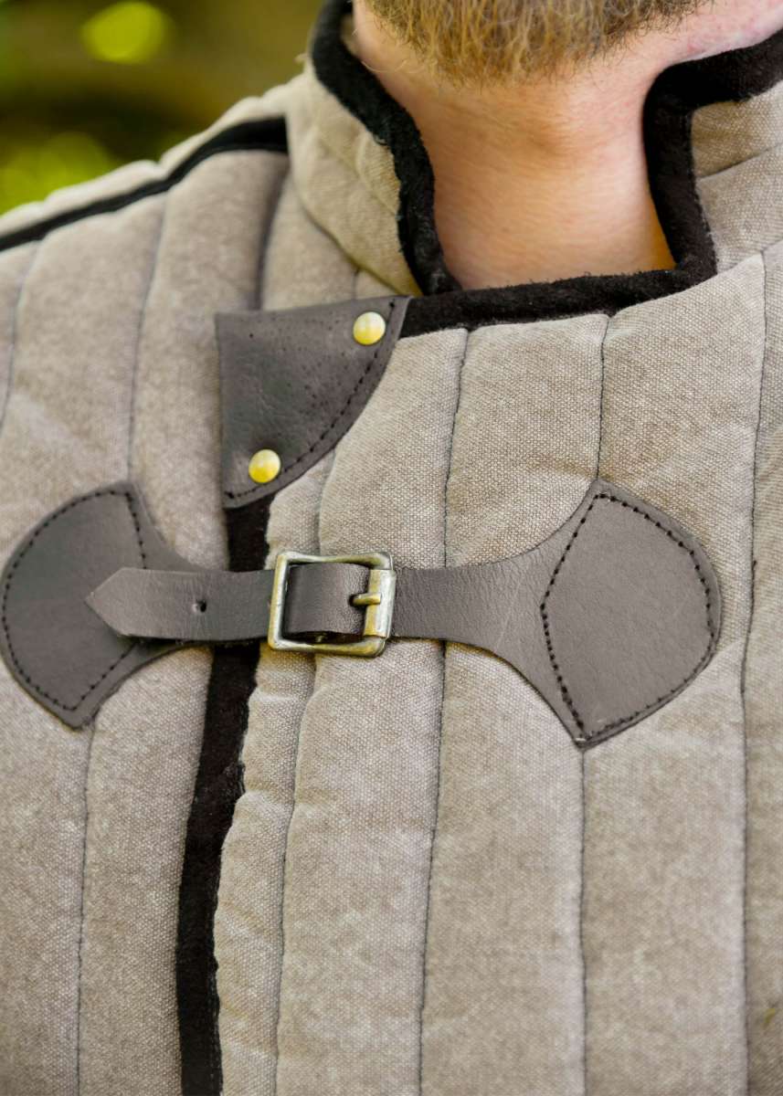 Gambeson Medieval Vari, Marrón-Negro