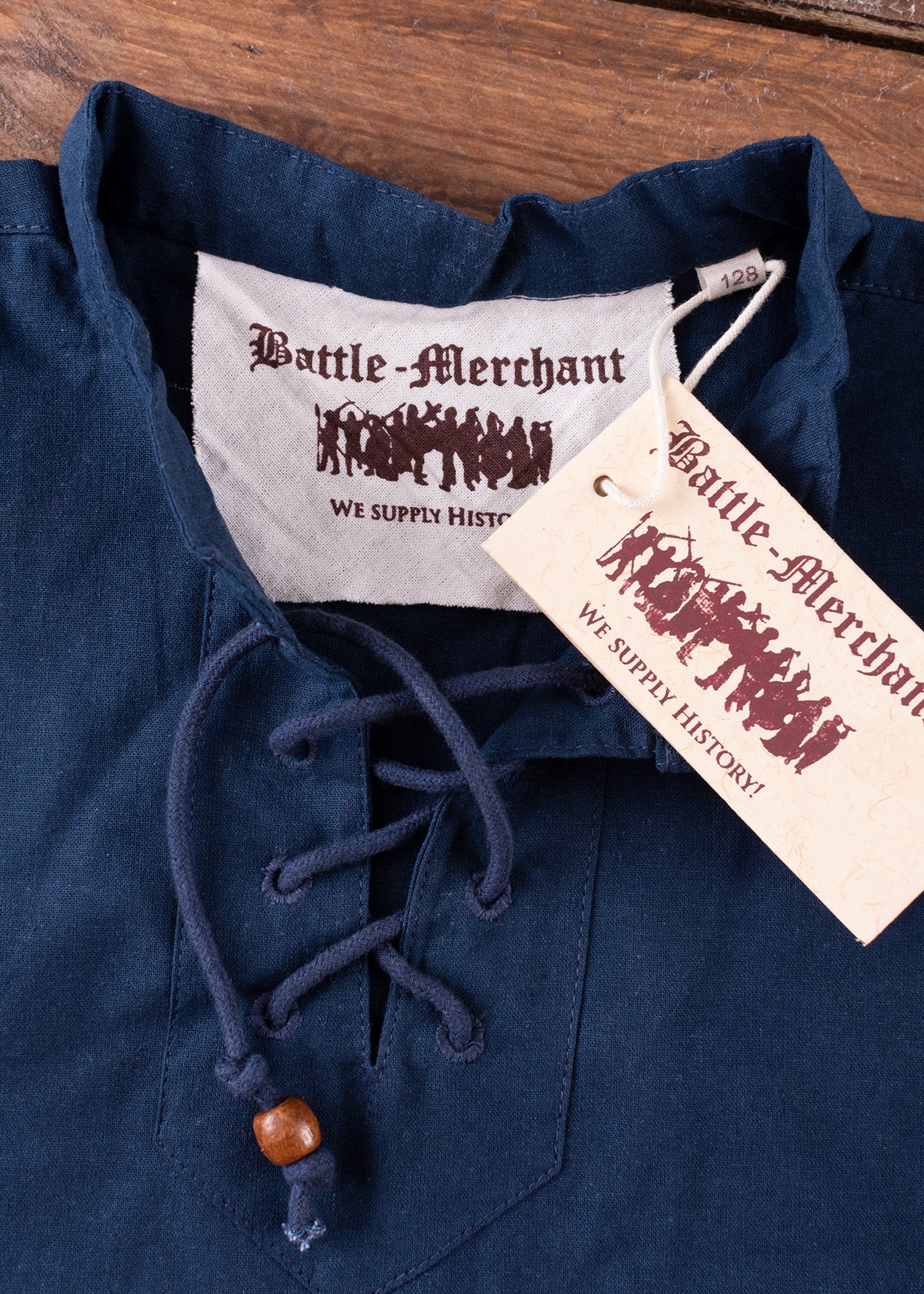 Imagen única de: Camisa Medieval Infantil Colin, Azul