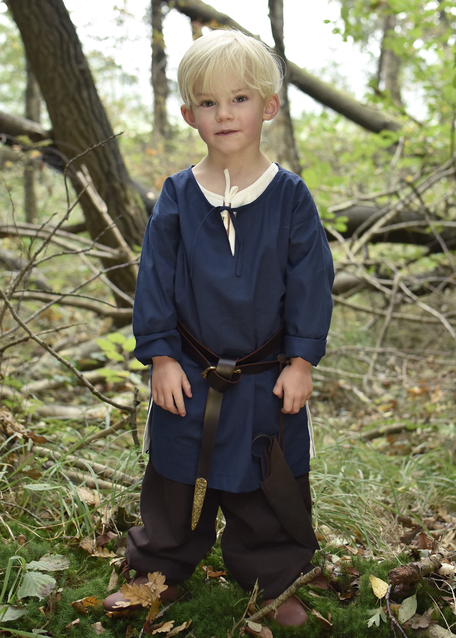 Imagen única de: Túnica Medieval Infantil Arn, Azul
