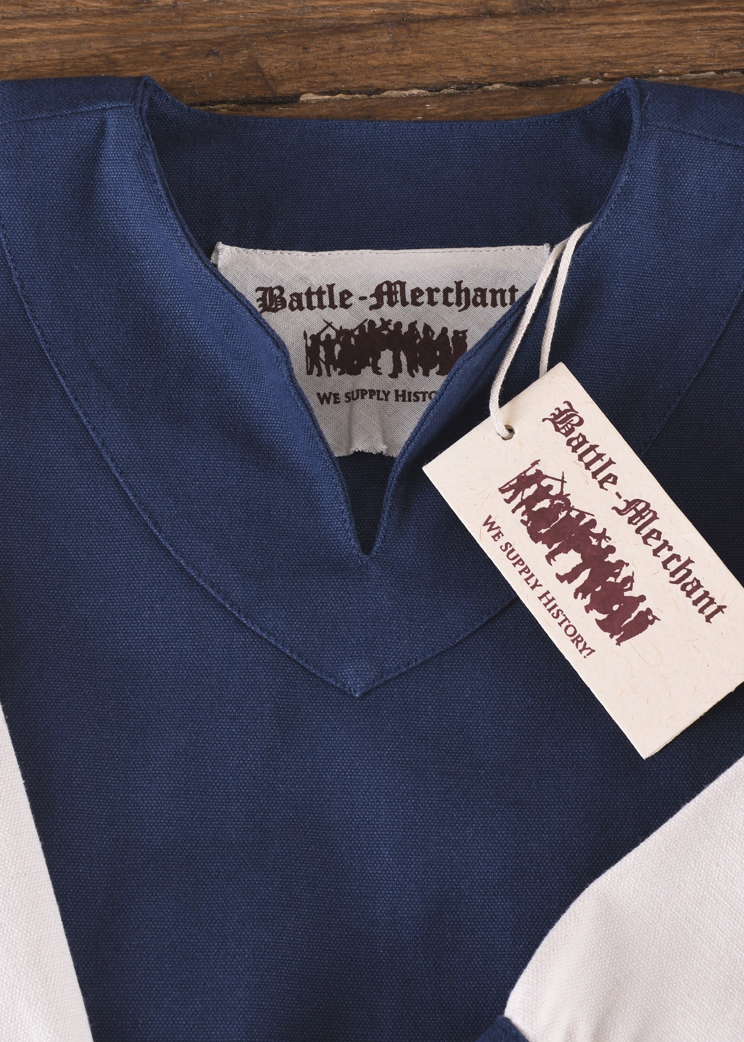Imagen única de: Vestido Vikingo Infantil Solveig, Azul/natural