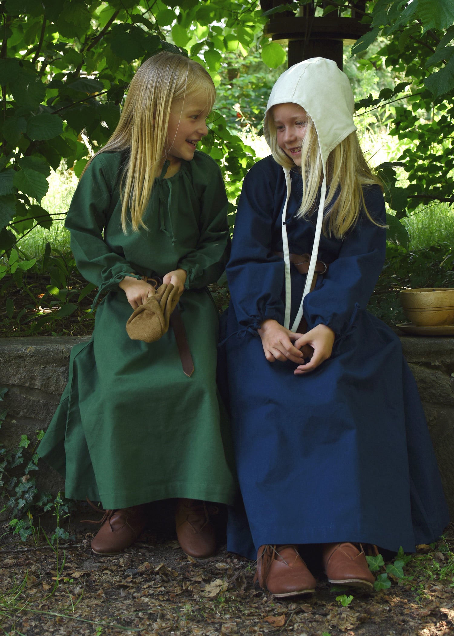 Imagen única de: Vestido Medieval Infantil, Vestido Interior Ana, Azul
