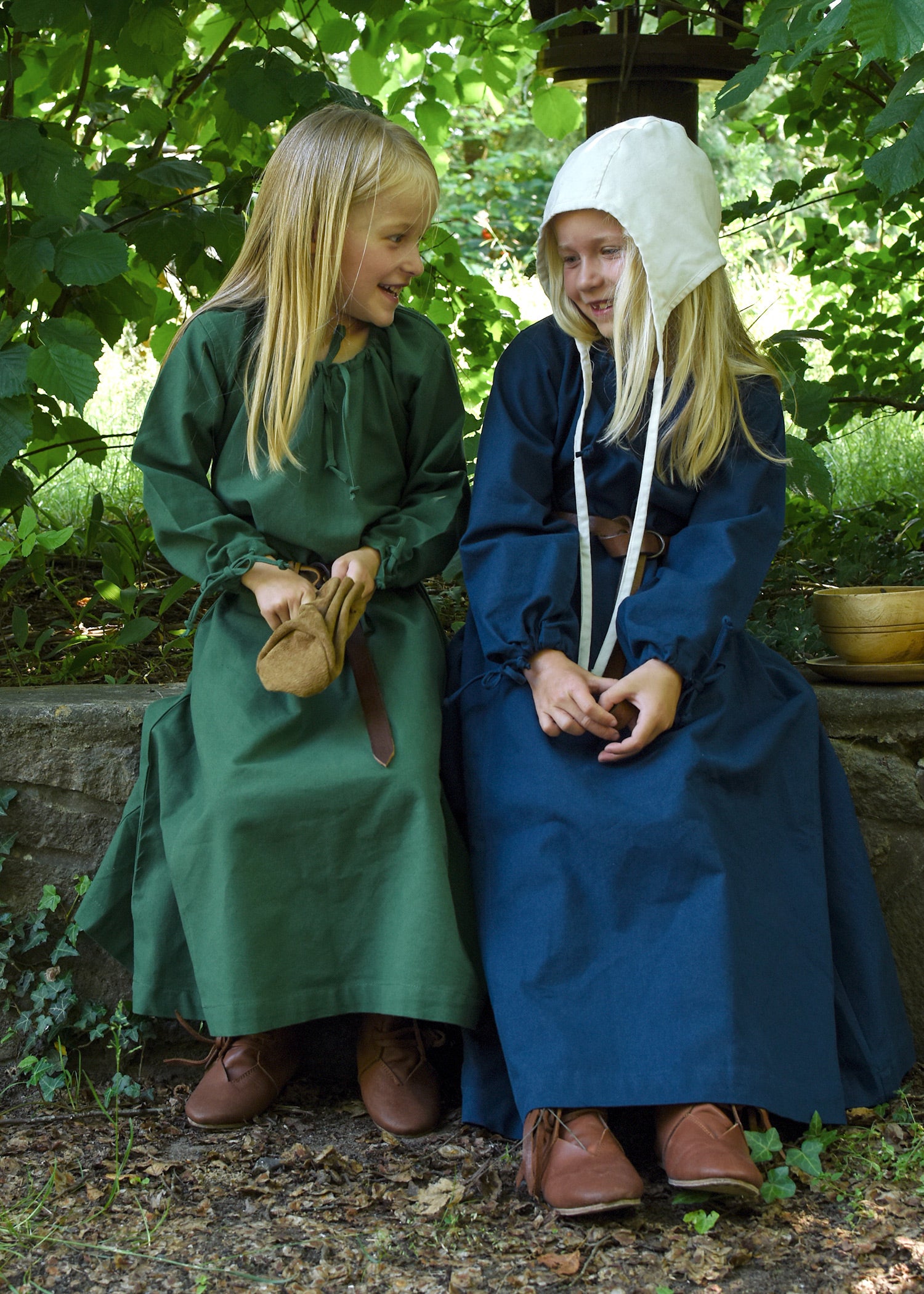 Imagen única de: Vestido Medieval Infantil, Vestido Interior Ana, Verde