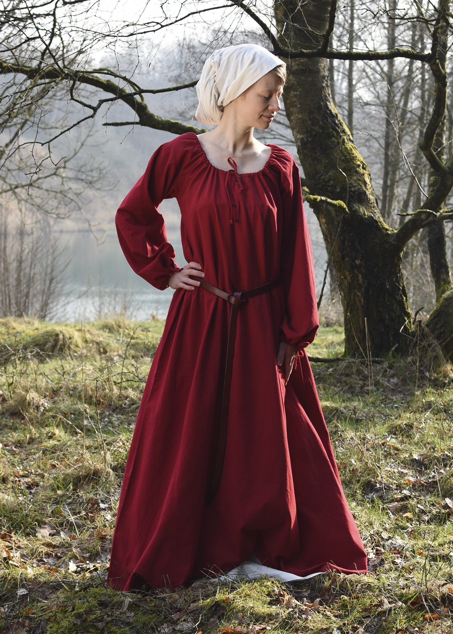 Imagen única de: Vestido Medieval, Vestido Interior Ana, Rojo.