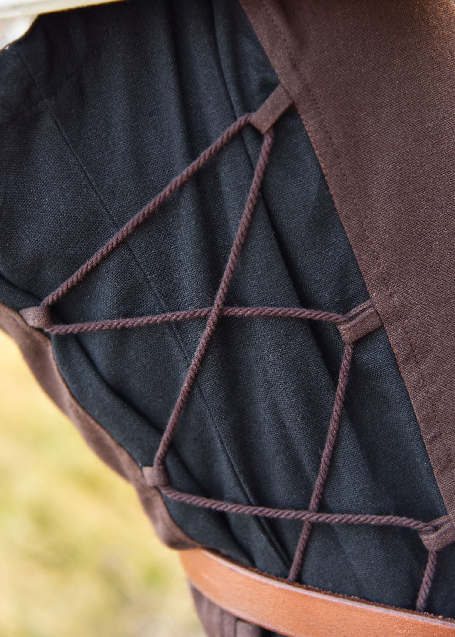 Imagen única de: Vestido Largo Sin Mangas Jarle, Vestido De Tirantes, Marrón/negro