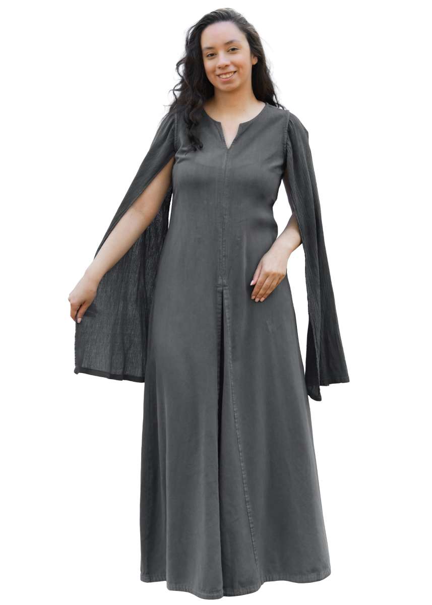 Vestido Elira de Manga Larga, Gris