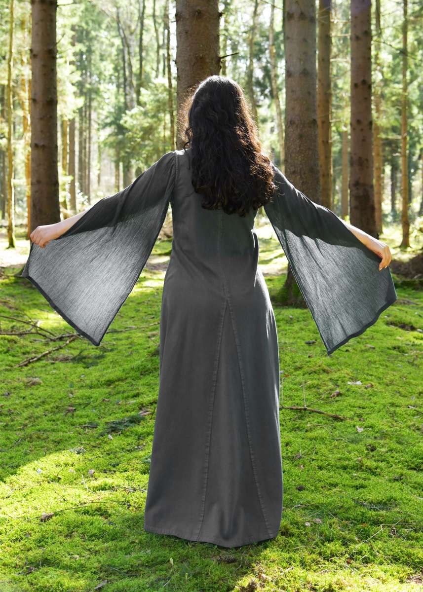 Vestido Elira de Manga Larga, Gris
