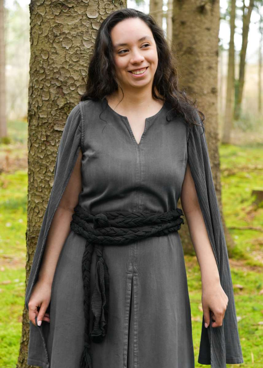 Vestido Elira de Manga Larga, Gris