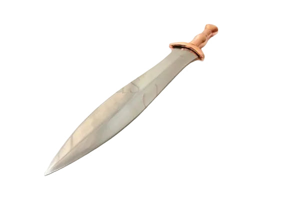 Imagen única de: Espada Decorativa Corta Espartana Laconia - Acero y Bronce con Funda