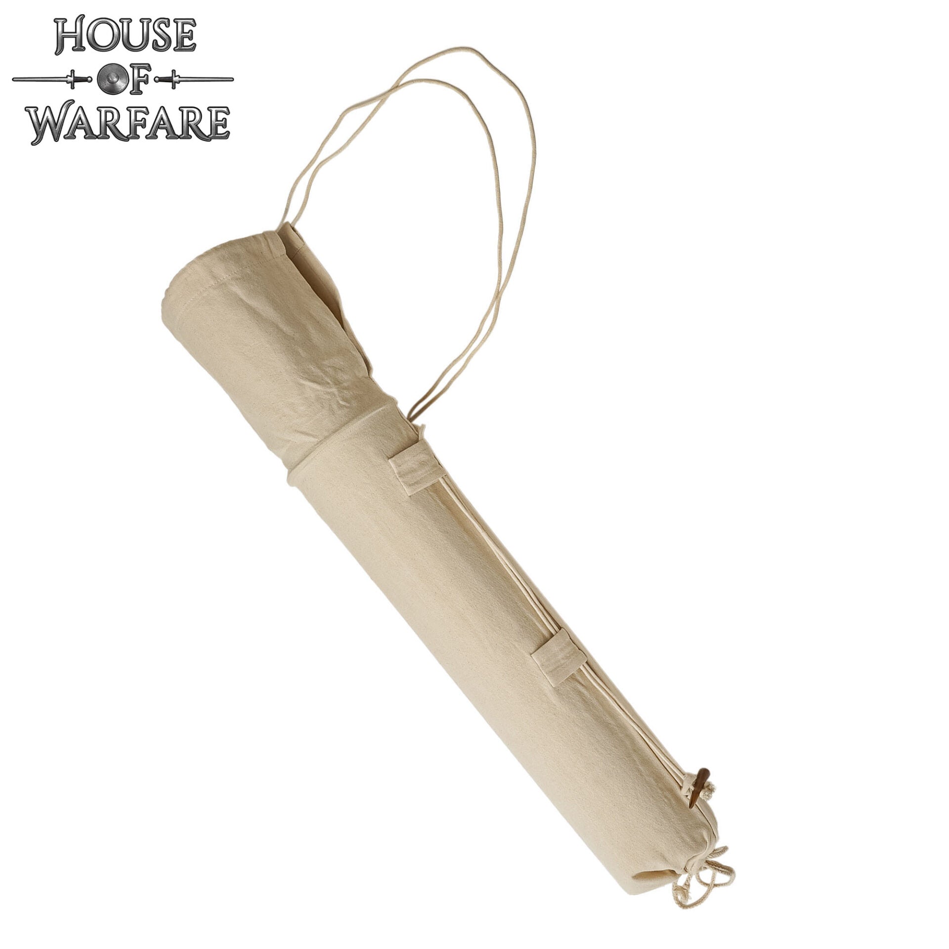 Aljaba medieval de lienzo hecha a mano para flechas - 83 cm - Con Defecto
