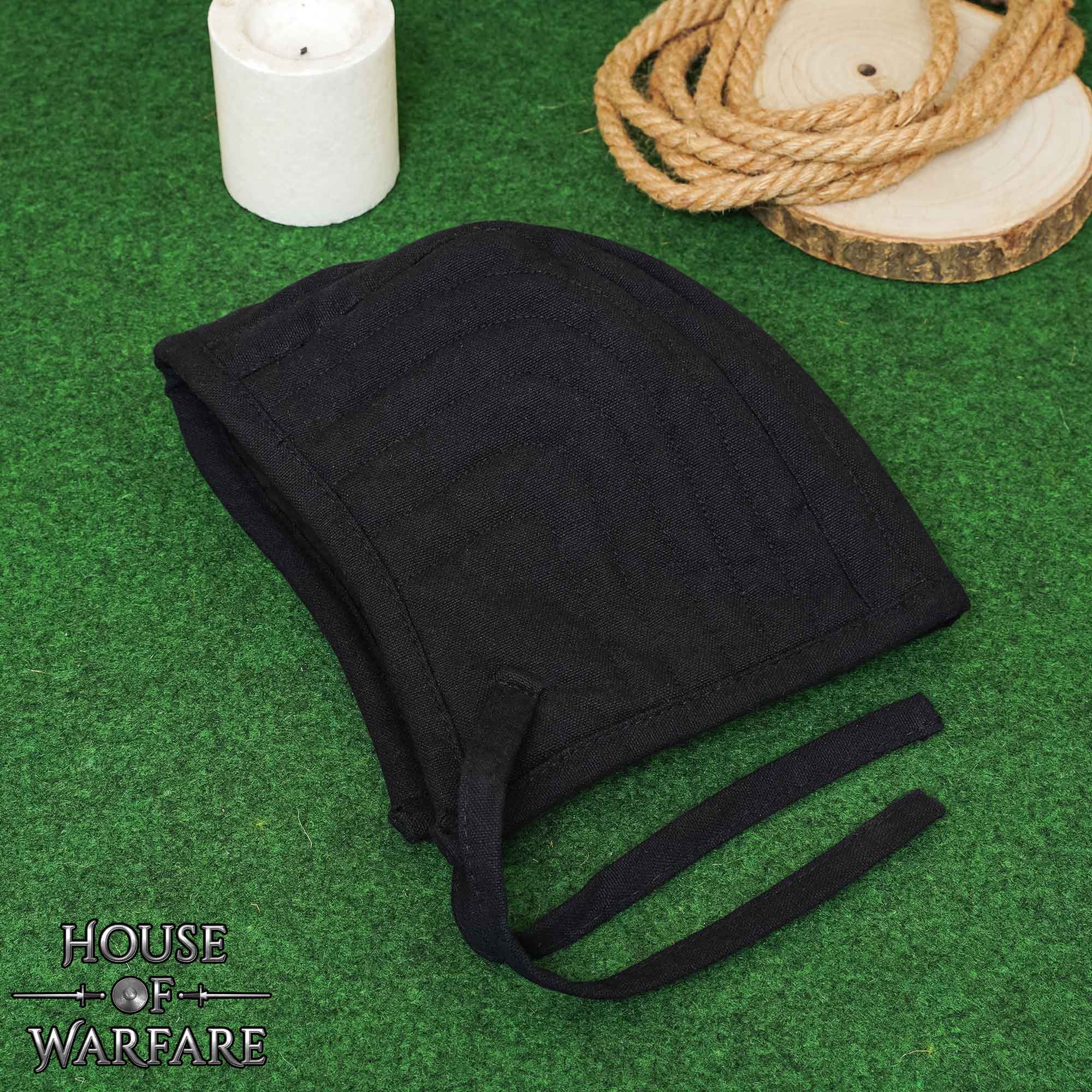 Imagen única de: Gorro acolchado medieval de doble capa para casco