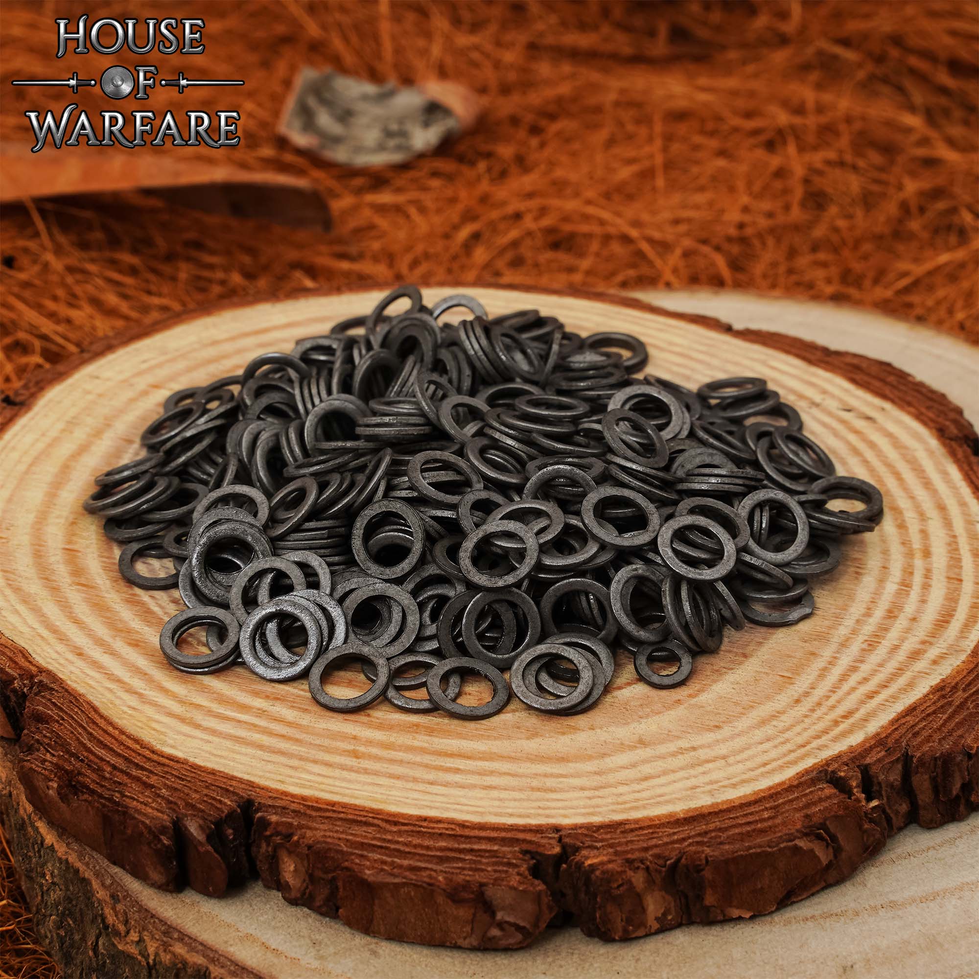 Imagen única de: Juego de Anillas Sueltas para Correo - Anillas Planas Macizas, Diámetro Interior de 6 Mm, Acero Calibre 18