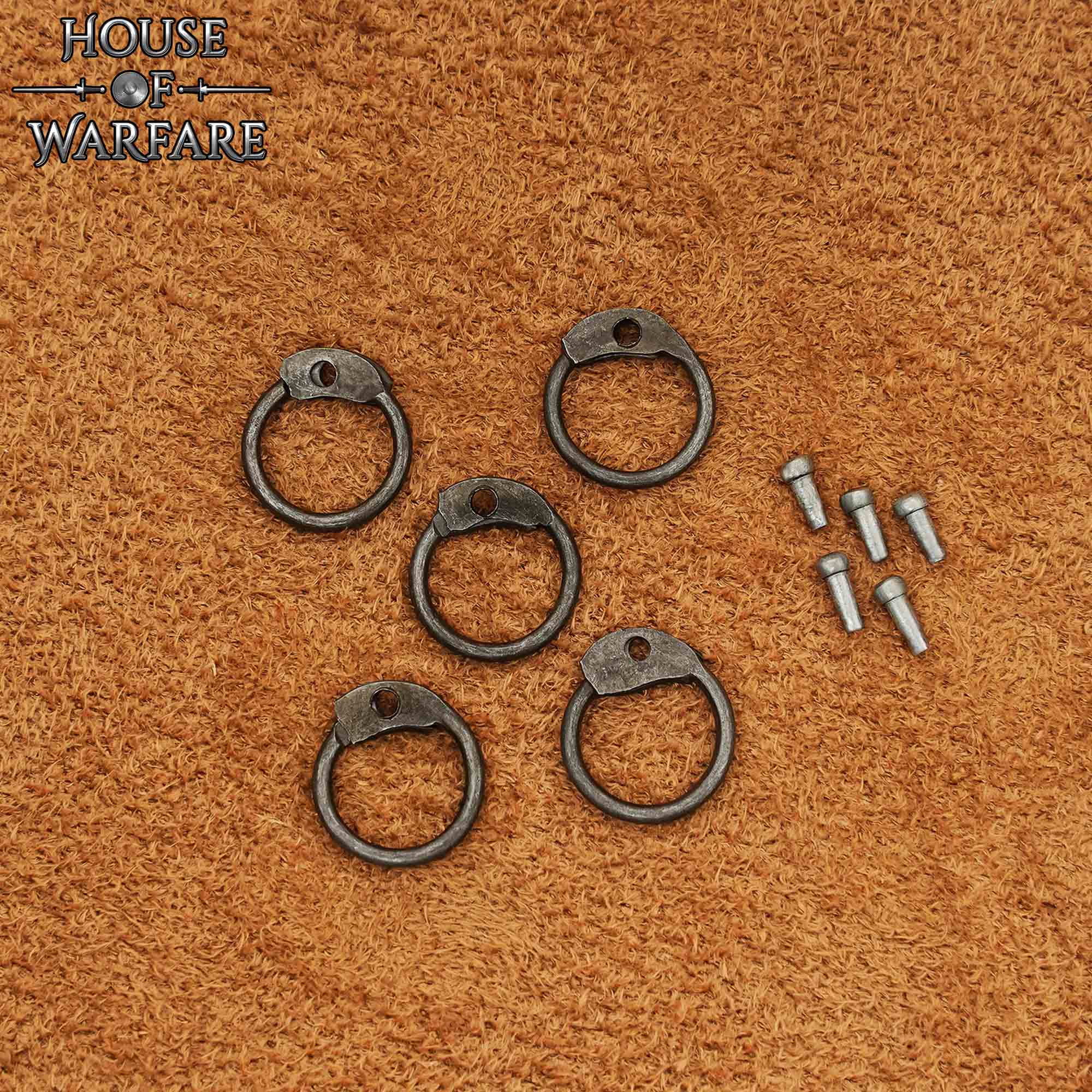 Imagen única de: Kit de Correo de Anillas Sueltas - Anillas Redondas Remachadas de Acero Dulce, 8 Mm de Diámetro Interior, Calibre 18