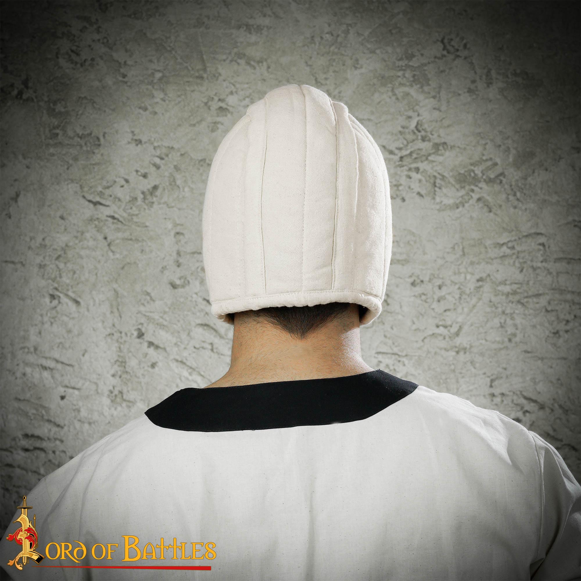 Gorro acolchado medieval de 3 capas para casco - imagen 20