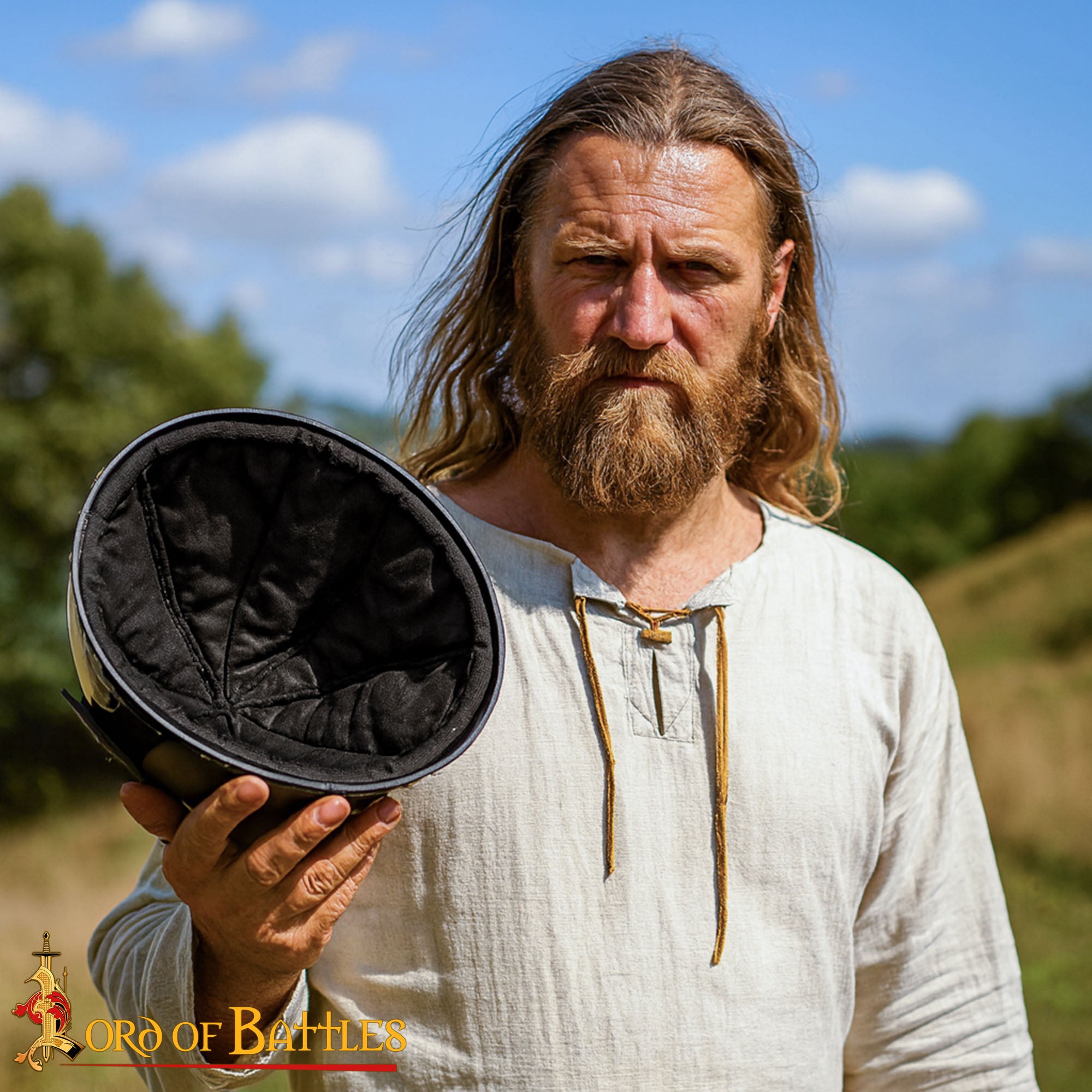 Gorro acolchado medieval con relleno reciclado para casco - LARP y HEMA - imagen 5