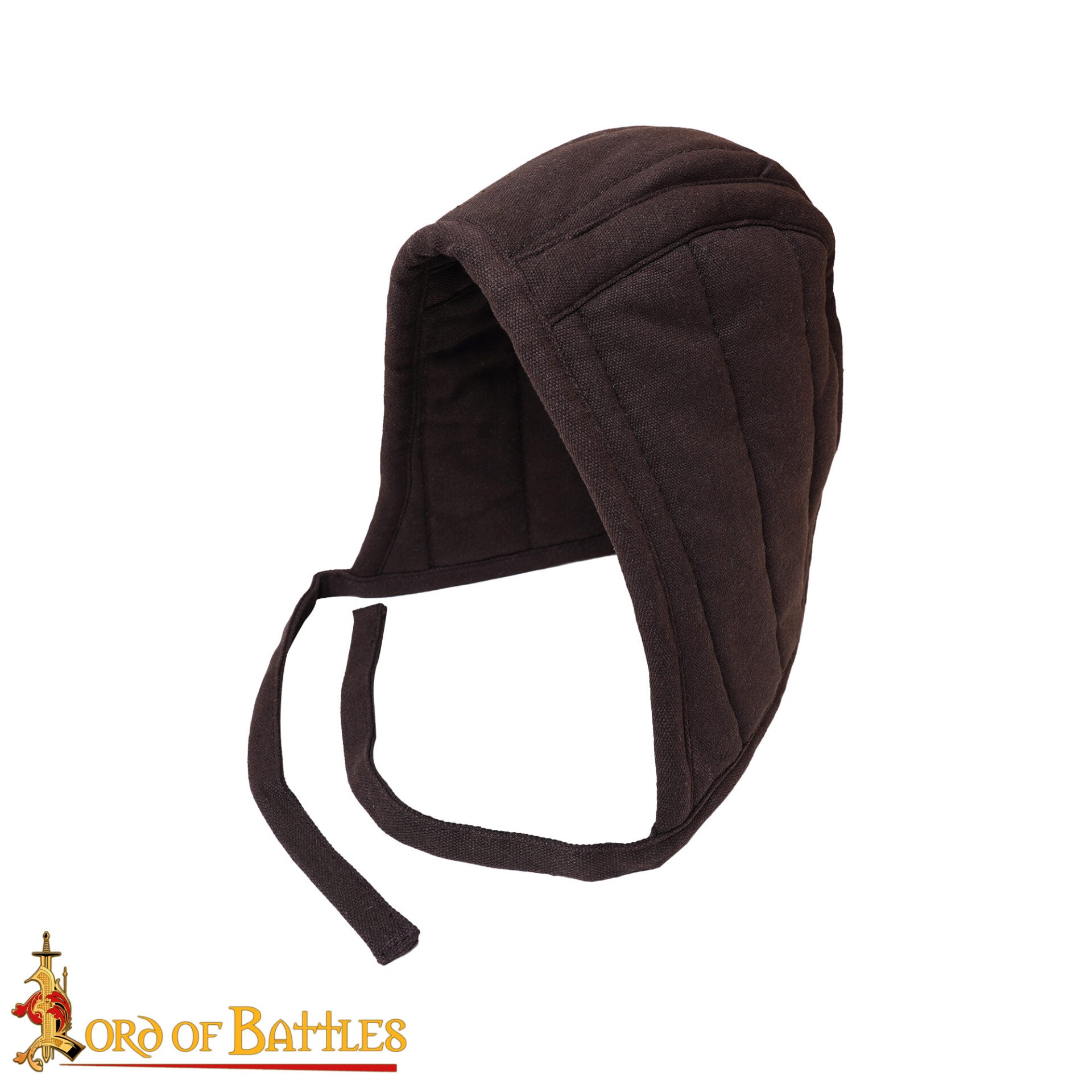 Gorro acolchado medieval de 3 capas para casco - imagen 12