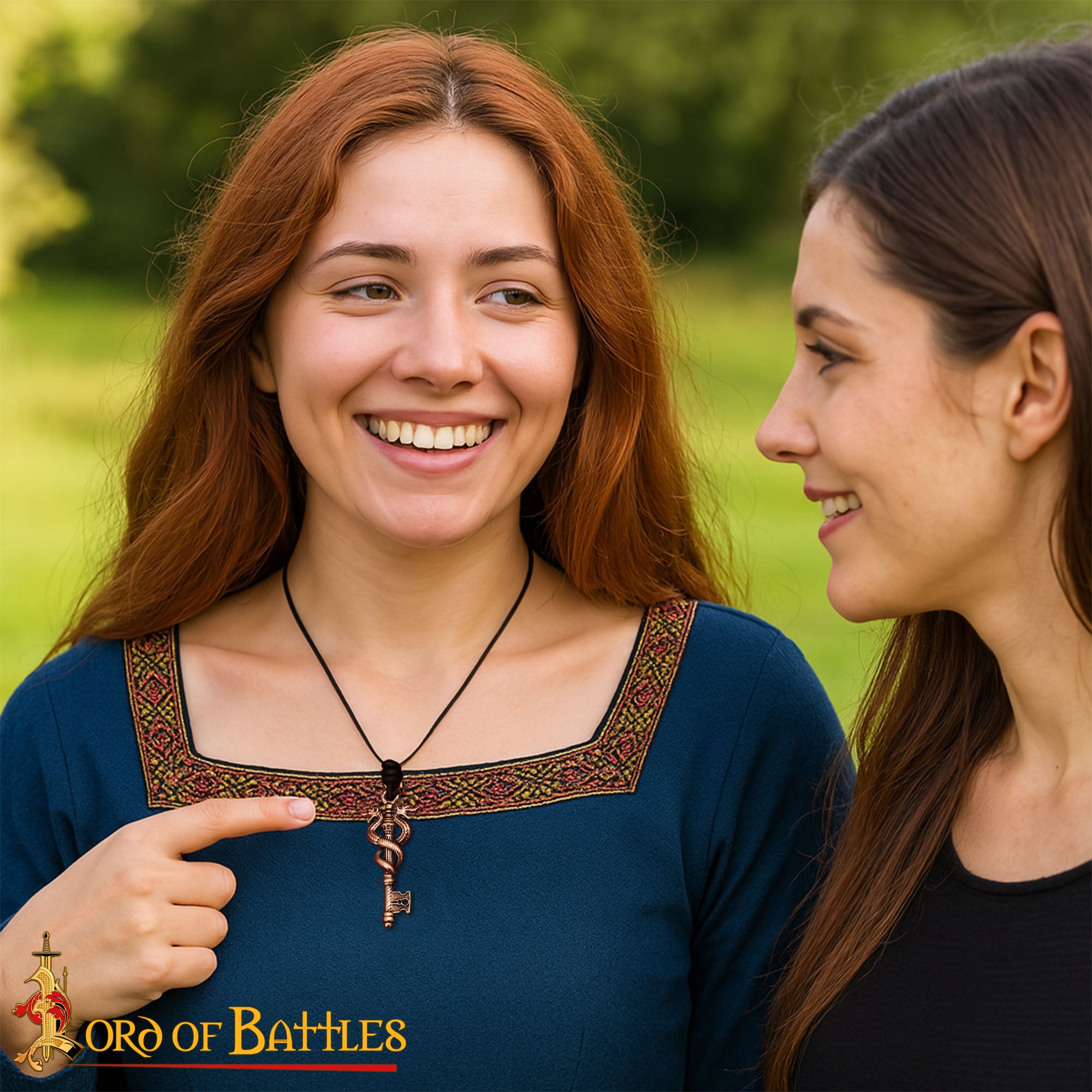 Imagen única de: Colgante Llave de Bronce a la Cera Perdida Guardián del Dragón