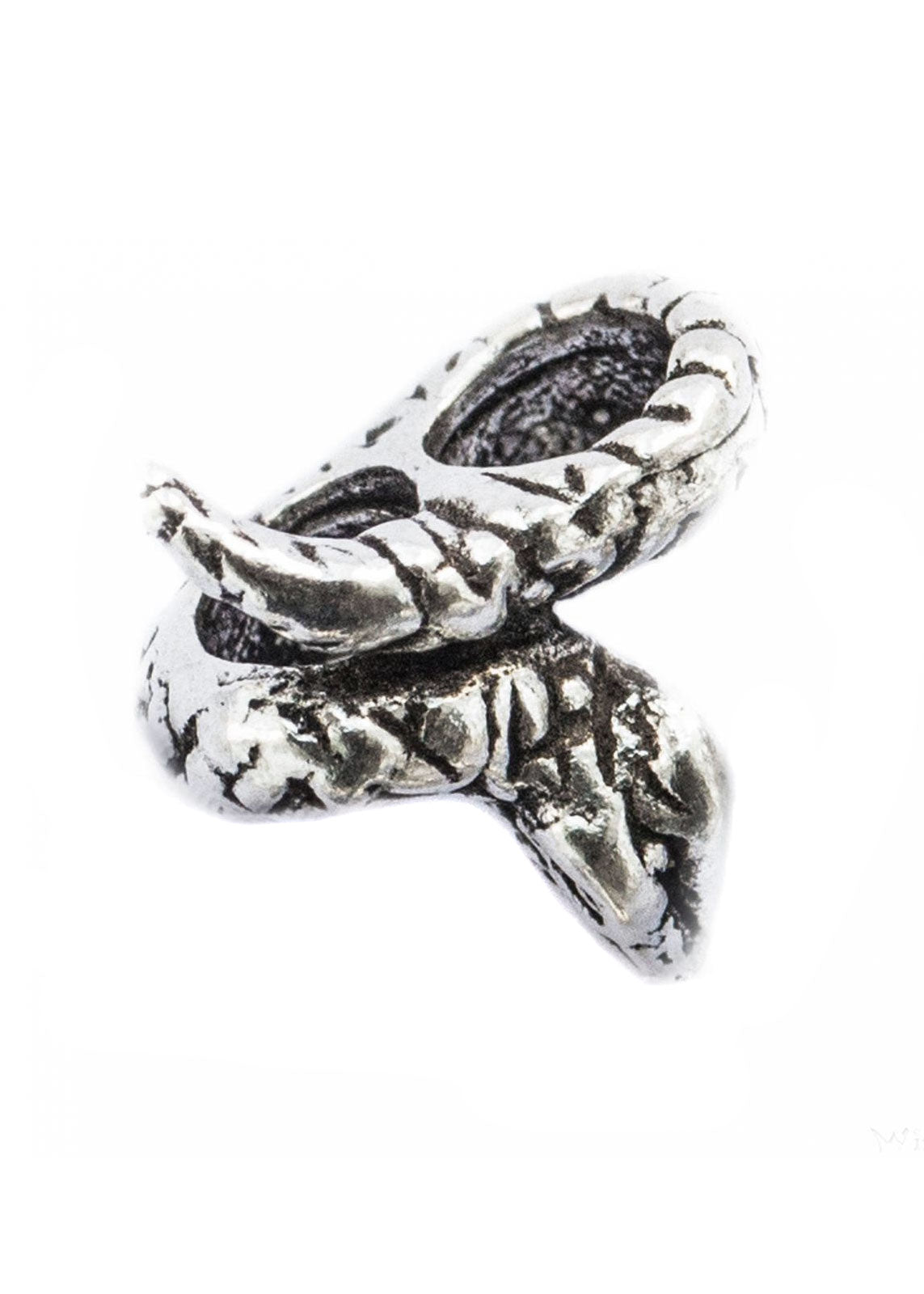 Imagen única de: Cuenta Medieval Para Barba/perla Para El Cabello Con Serpiente De Plata