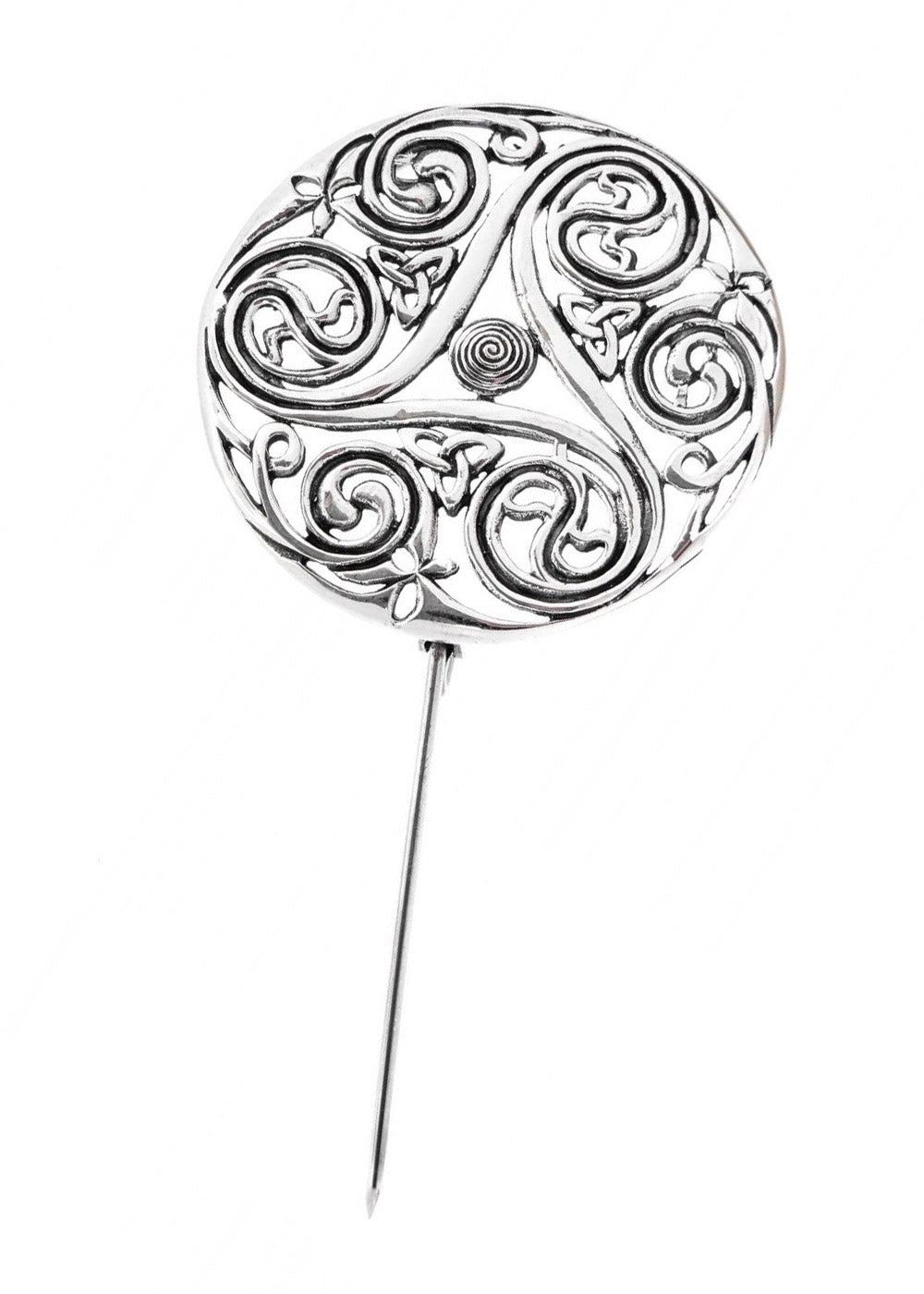 Imagen única de: Broche Celta Triskele De Plata