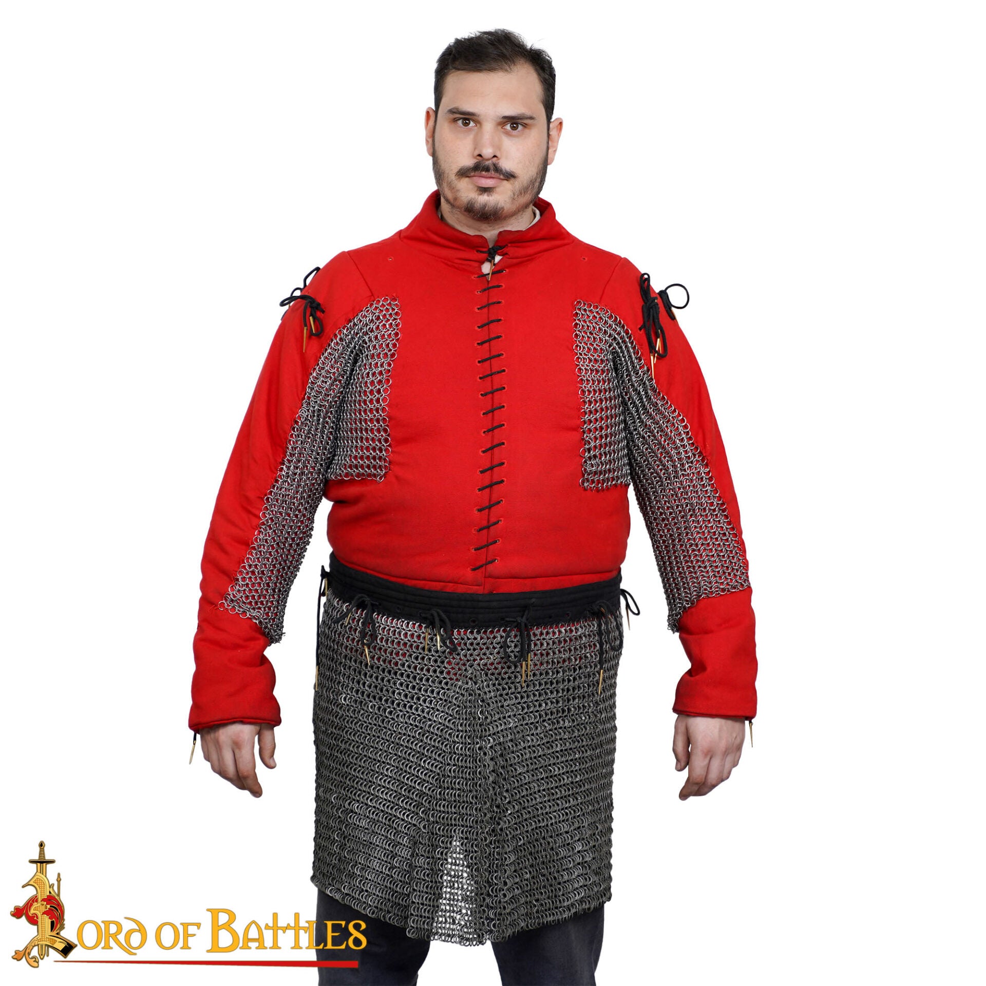 Imagen única de: Falda de cota de malla medieval — anillas 9 mm, acero 17 gauge