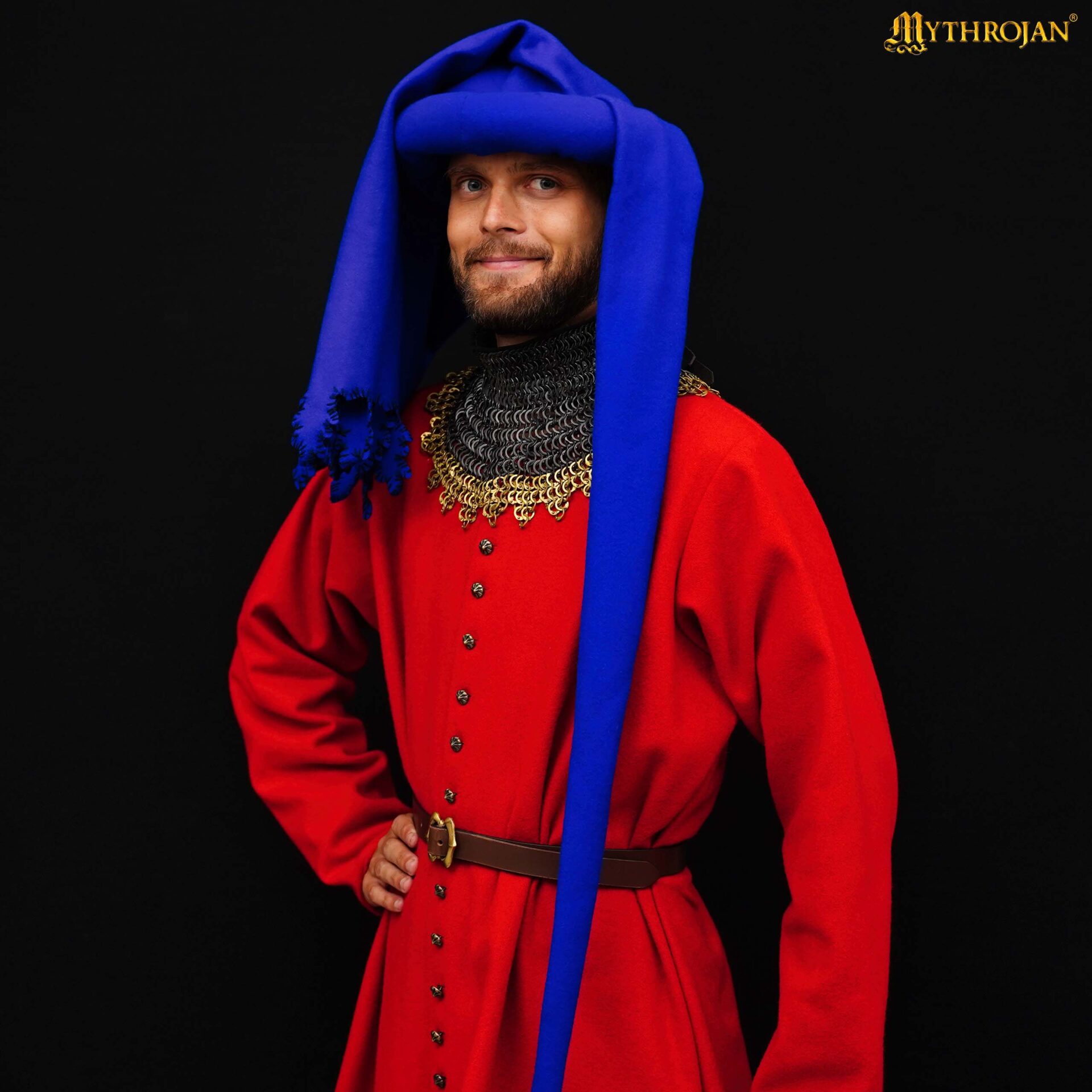 Chaperón medieval de lana (estilo tardío, siglo XV) - imagen 2