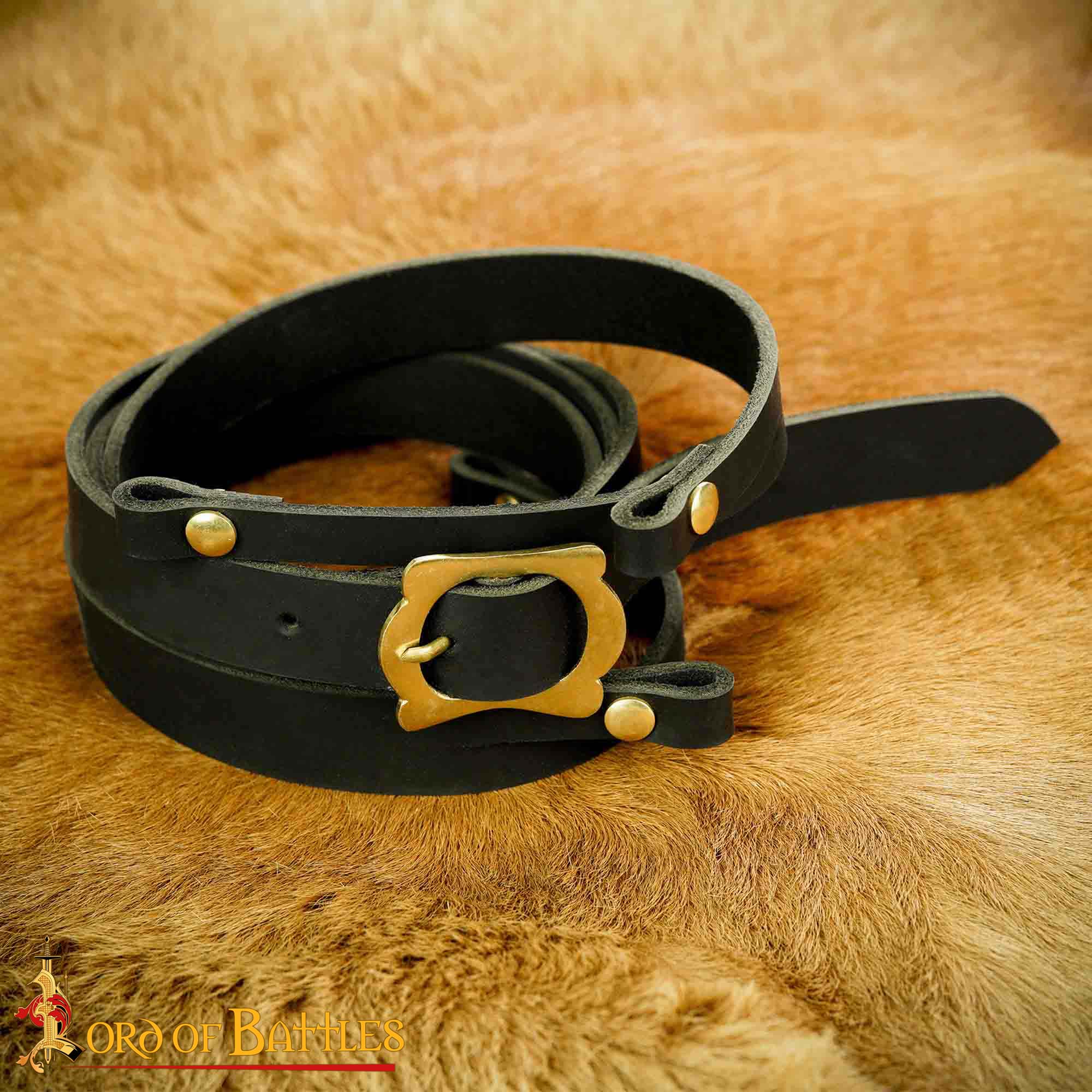 Bandolera romana de cuero genuino para espada — hecha a mano - imagen 20
