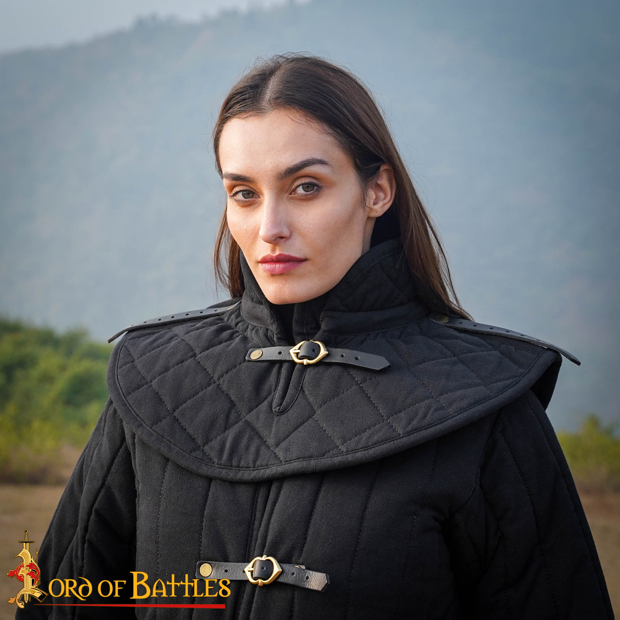Collar acolchado medieval para armadura - imagen 3