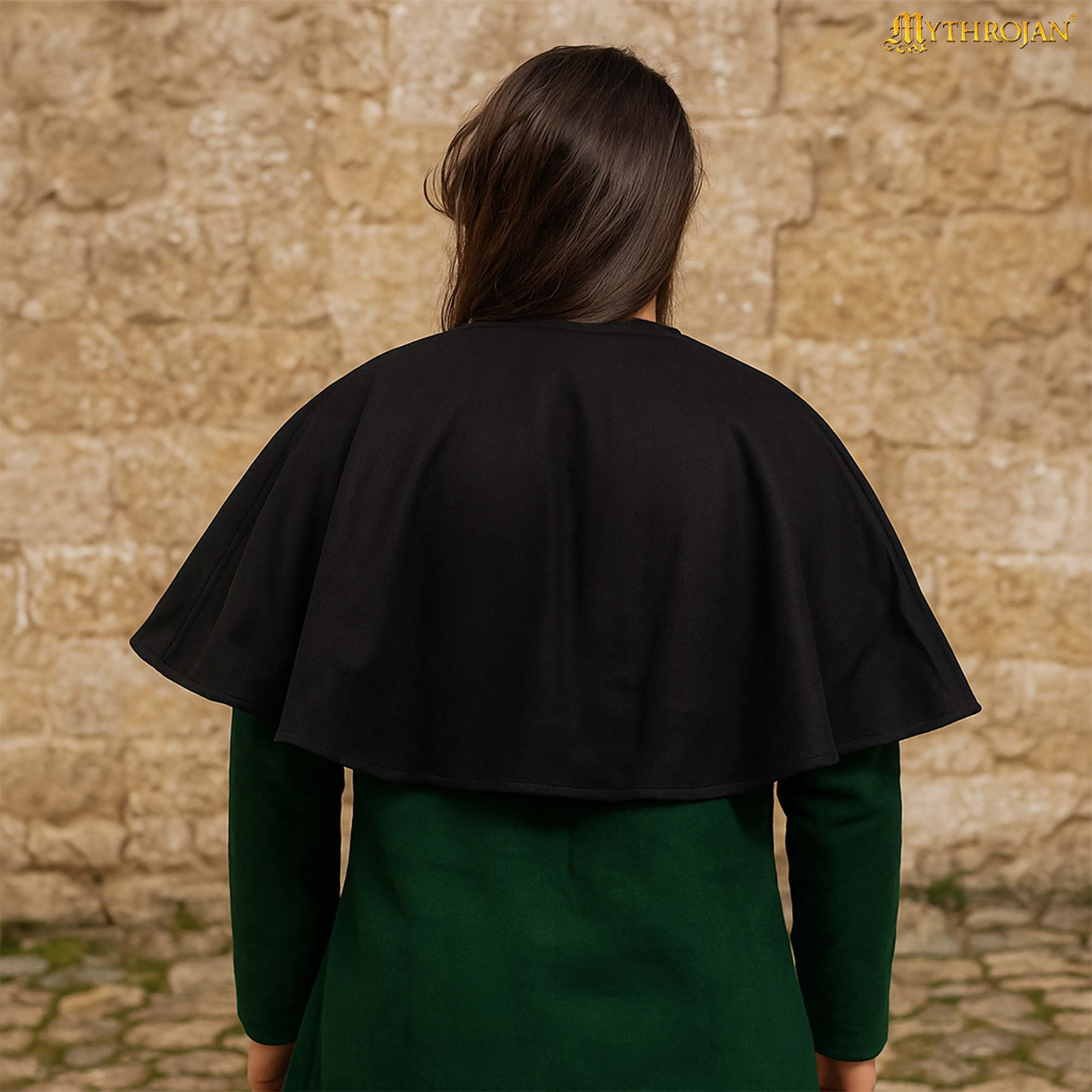 Imagen única de: Capa Medieval - Lana, Corta para LARP y Teatro