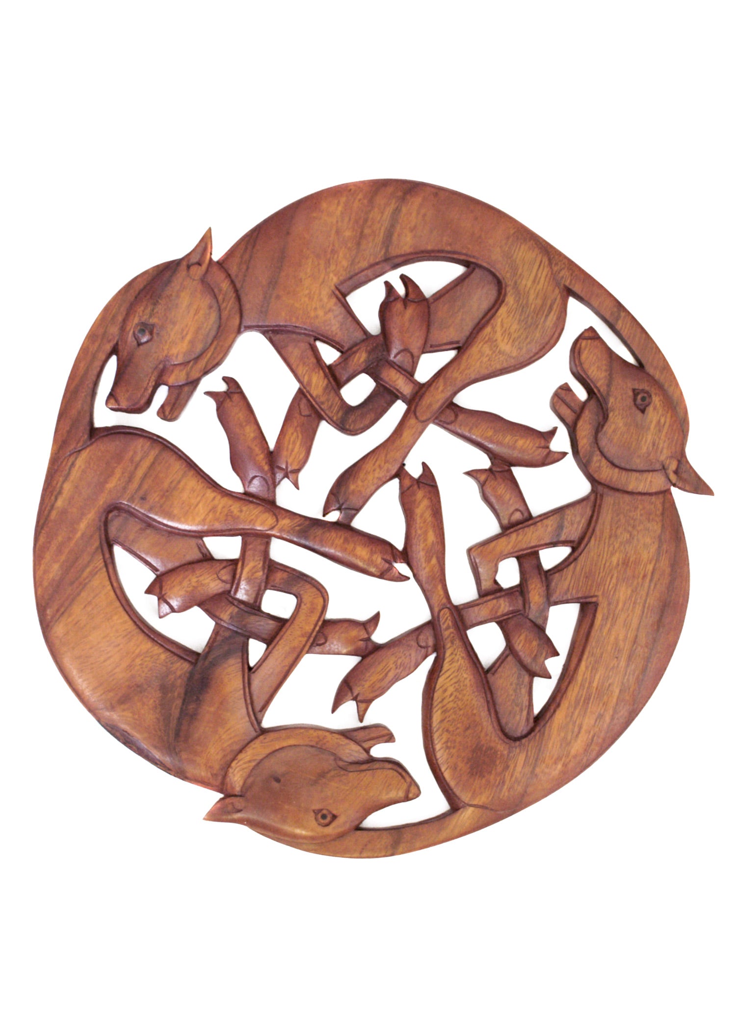 Imagen única de: Caza Salvaje, Decoración De Pared De Madera, Tallada A Mano.