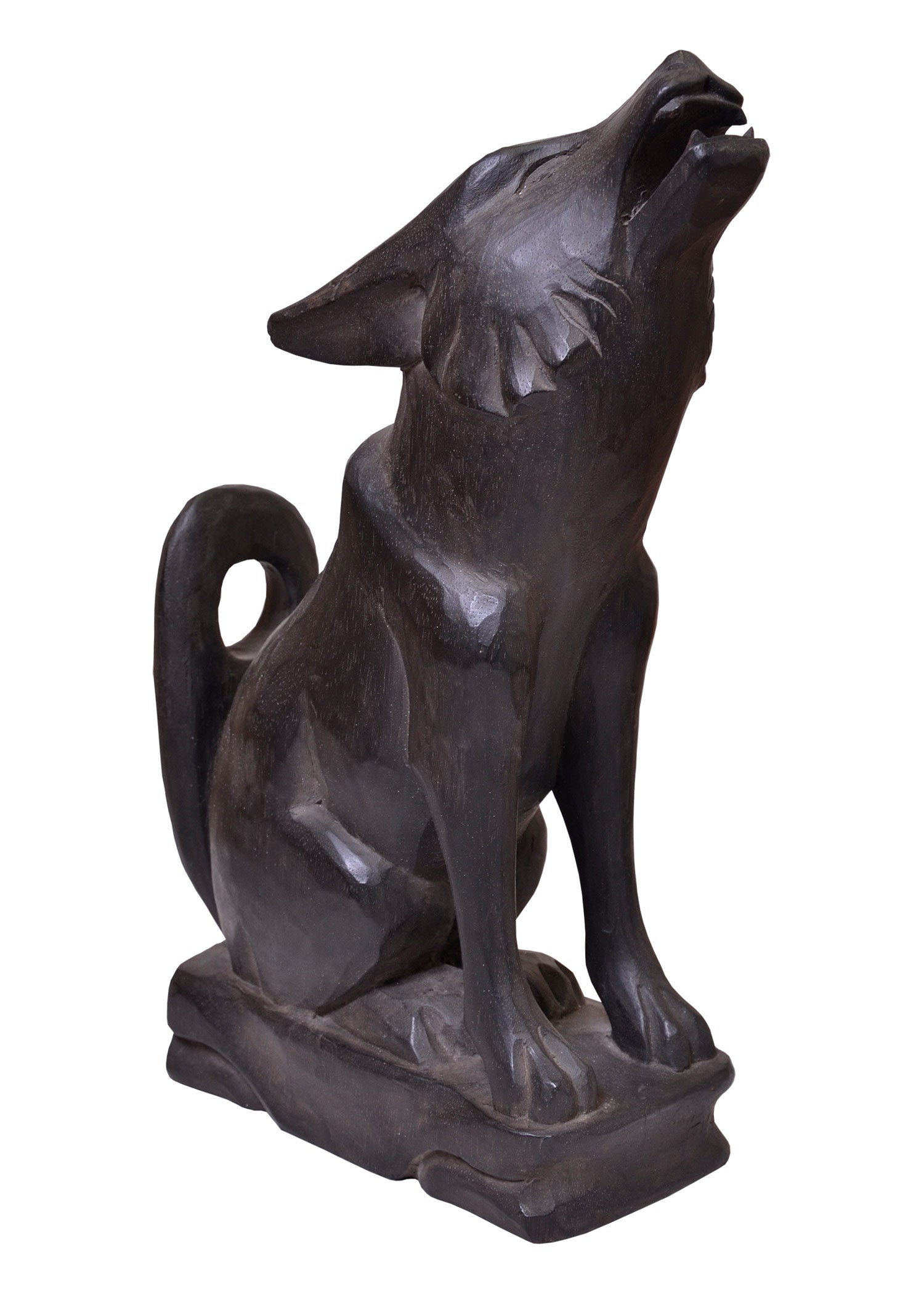 Imagen única de: Lobo, Soporte Para Cuerno De Madera, Marrón