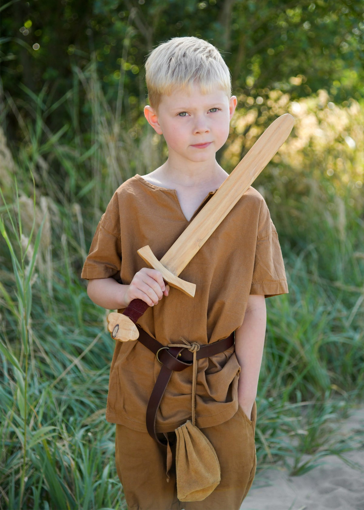 Espada de madera vikinga mini para niños - 3 modelos