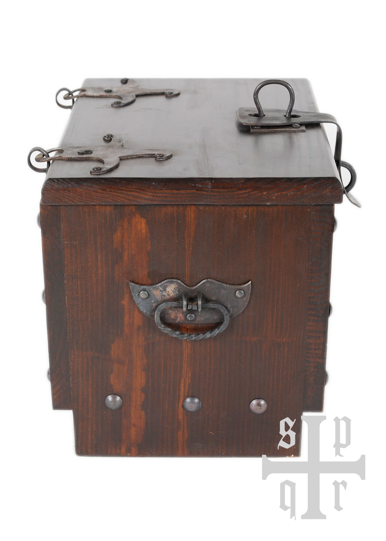 Imagen única de: Caja Vikinga De Madera Con Motivo De Serpiente Midgard, Aprox. 33 X 25 X 28 Cm