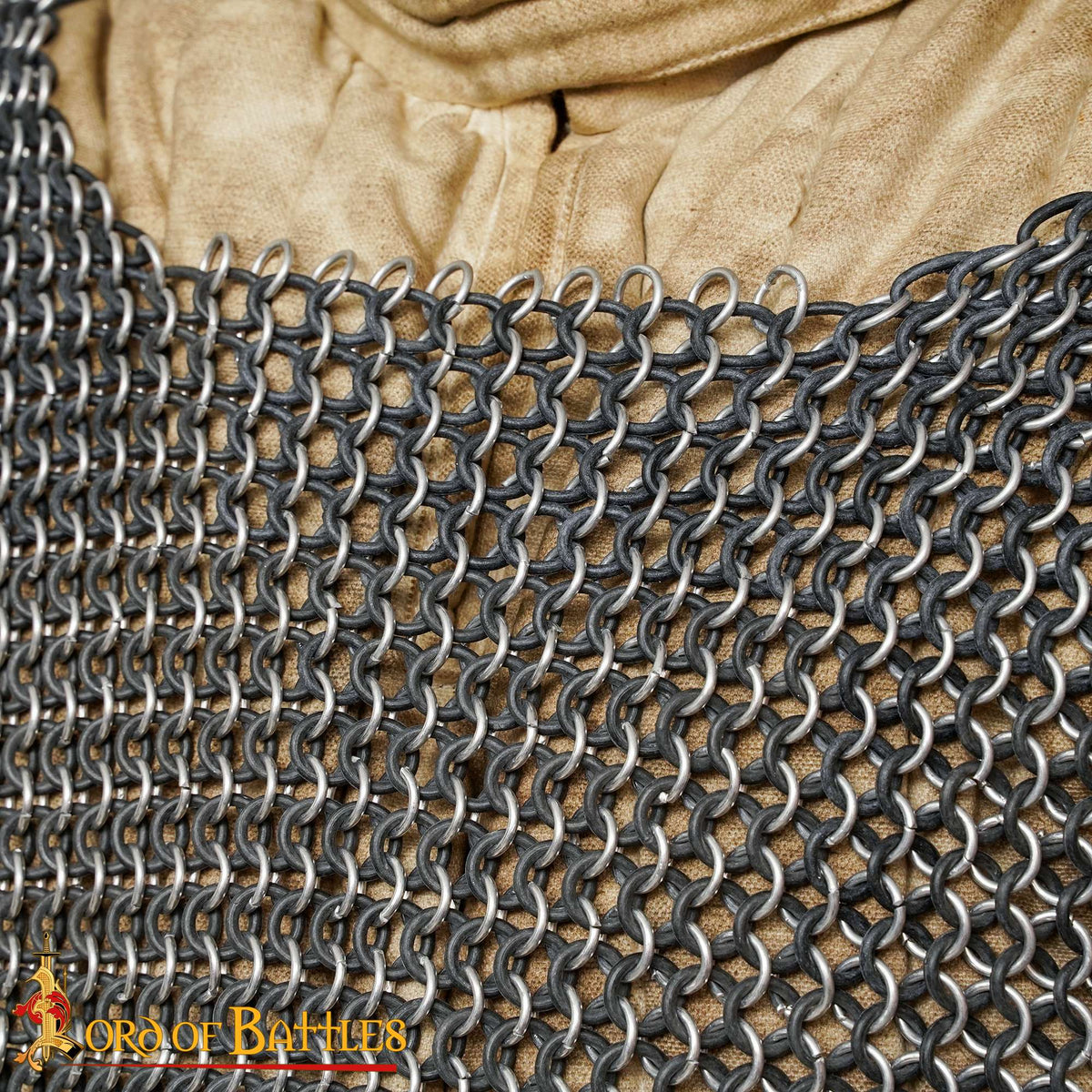 Cota de mallas de aluminio, manga corta — anillos 10 mm (14 gauge) - imagen 7