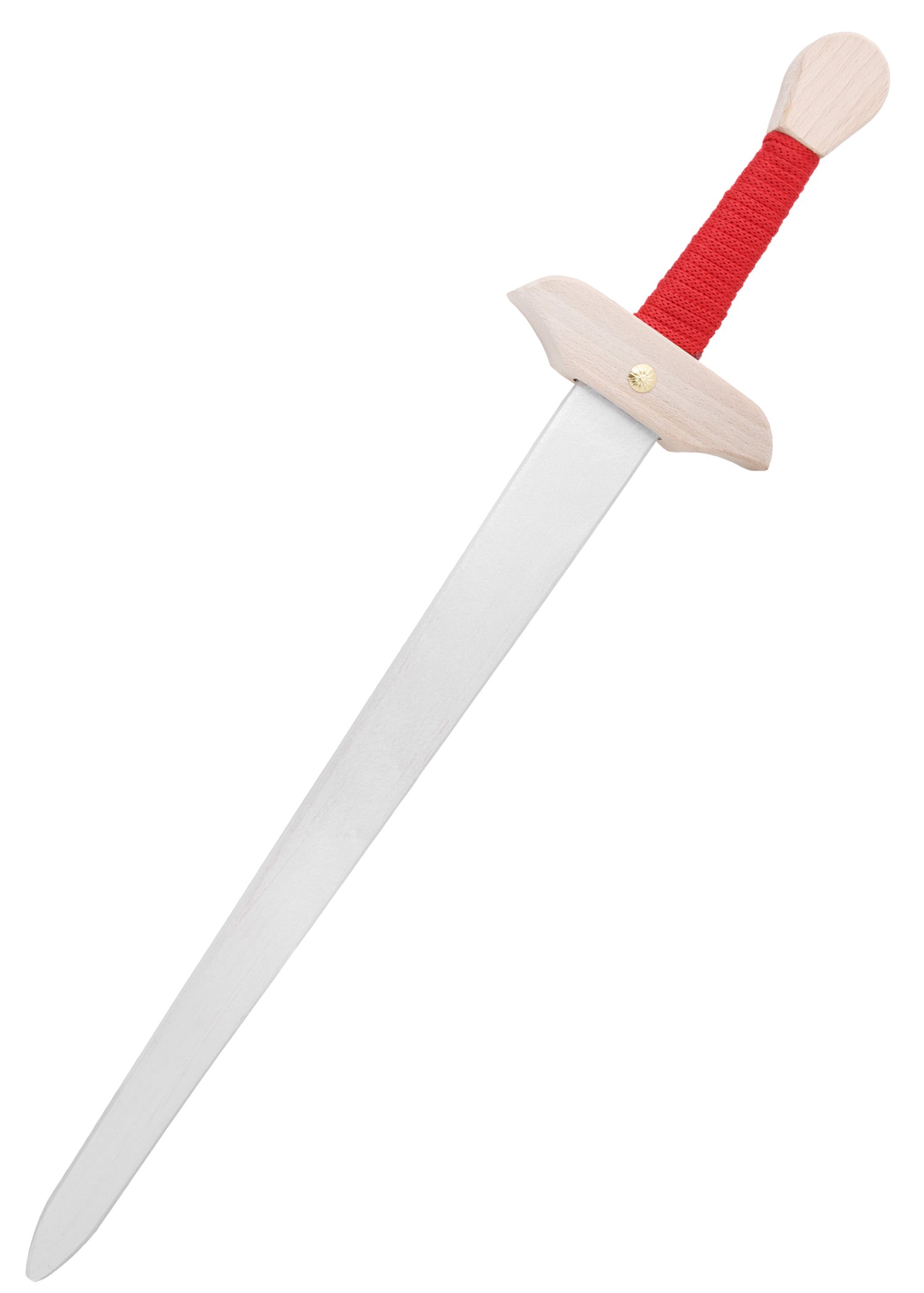Imagen única de: Espada De Caballero Infantil César Fabricada En Madera, Mango Rojo, Diferentes Longitudes