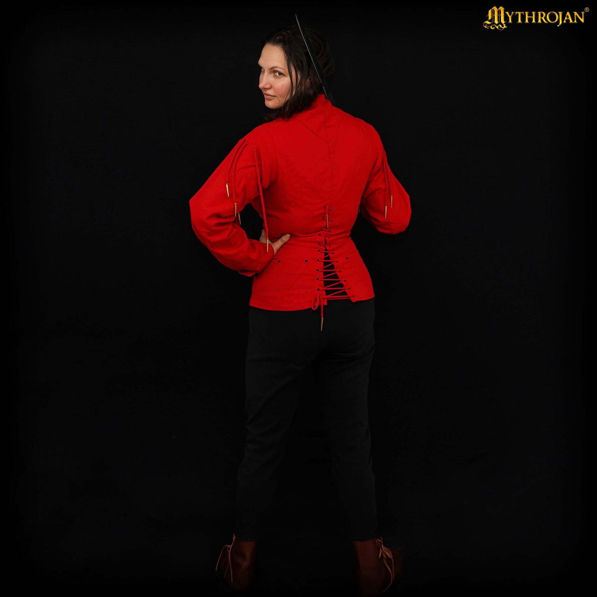 Imagen única de: Jubón armado 'The Knight' — Acolchado medieval tardío (negro, talla L) - Con Defecto