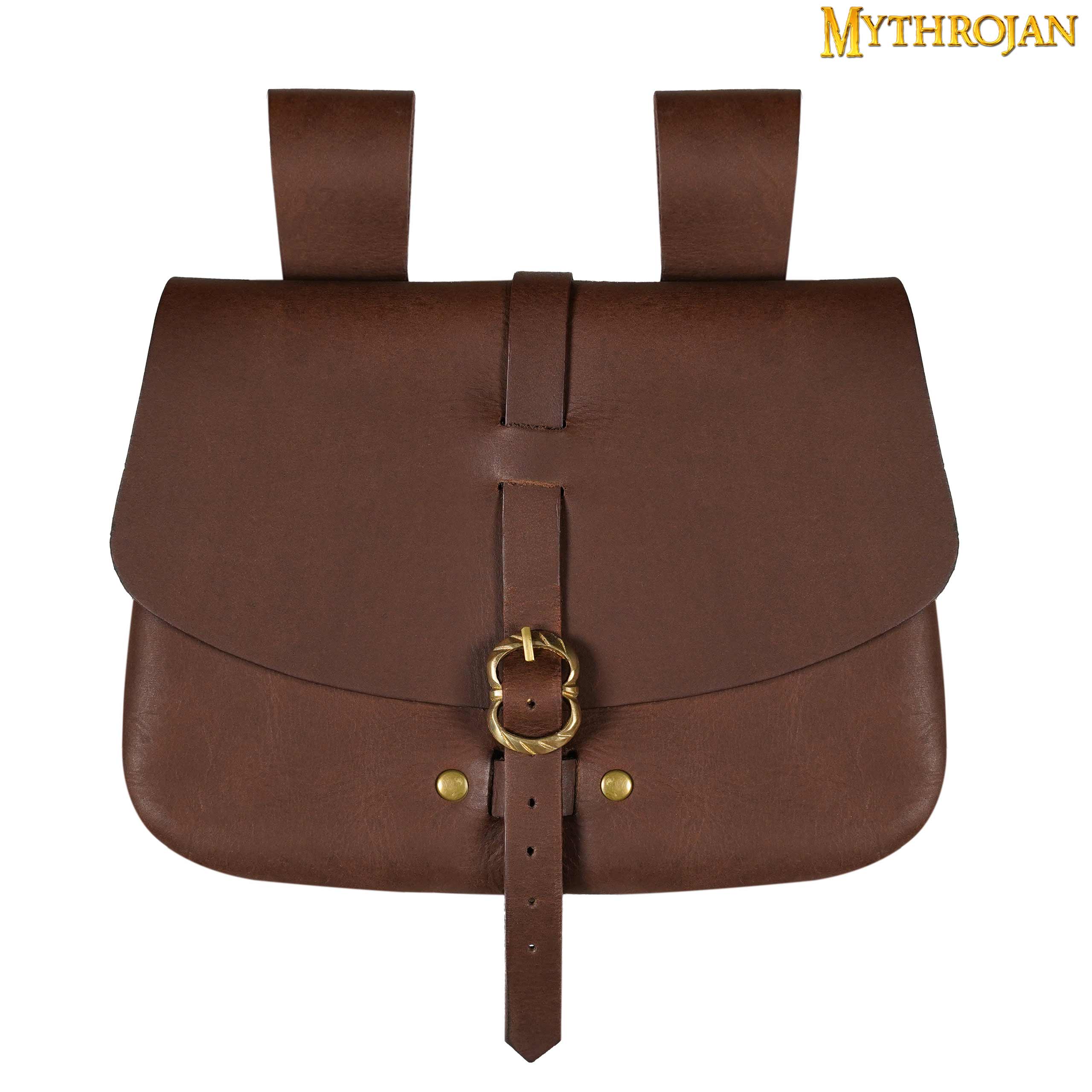 Bolsa de cintura medieval de cuero genuino - LARP y disfraces - imagen 17